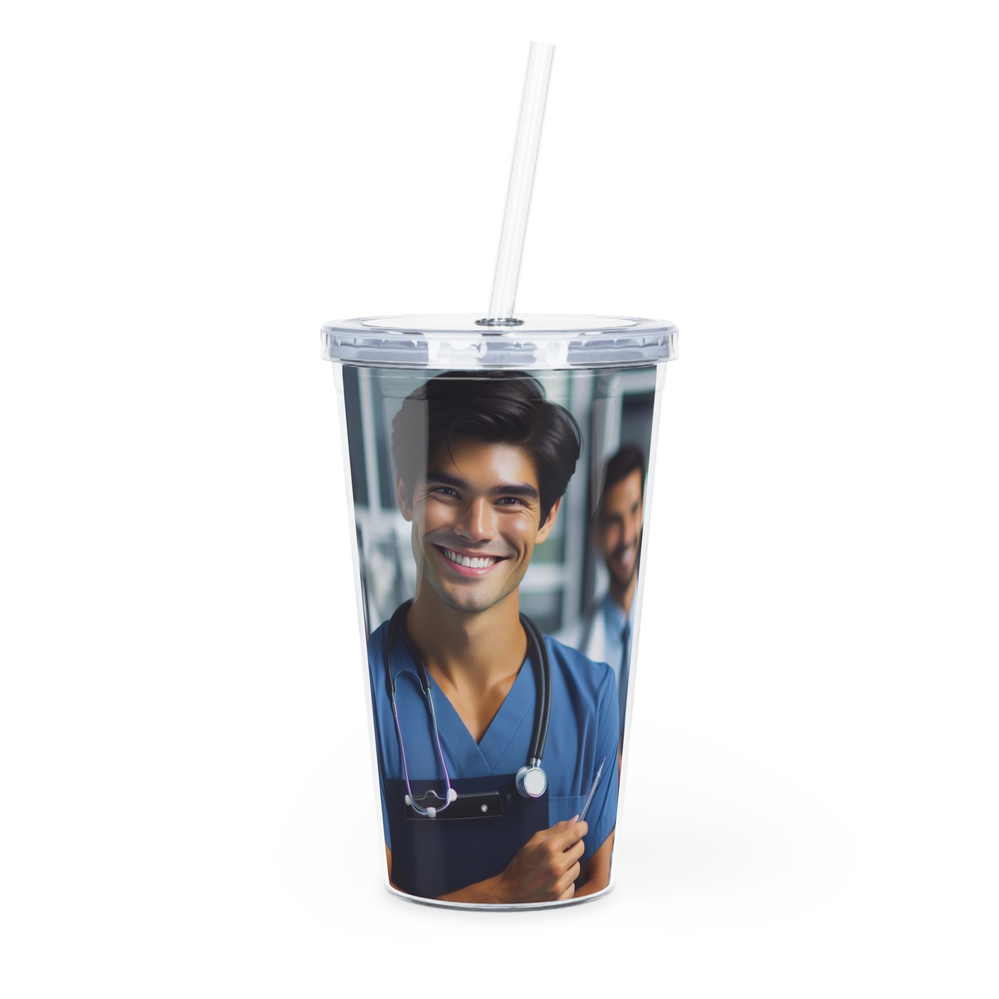 Your Favorite Nurse Tumbler with Straw Mug Printify 20oz Transparent 