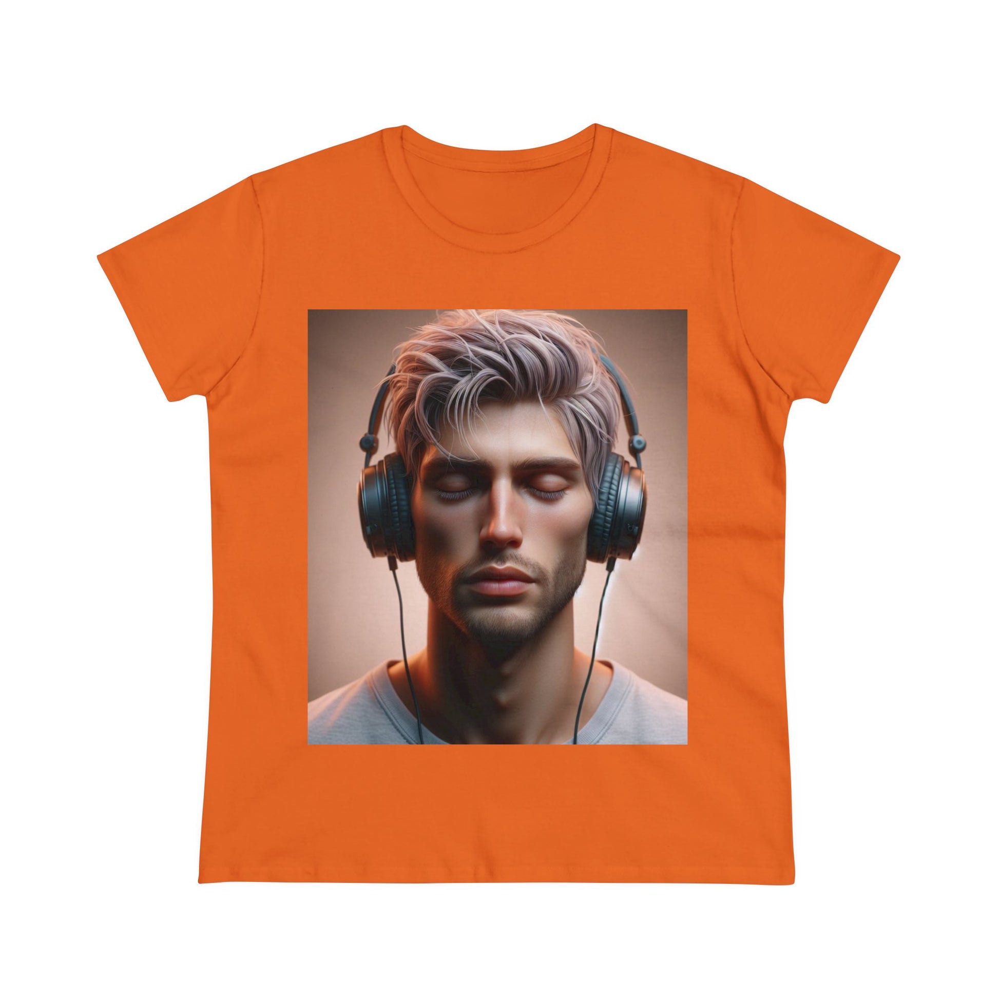 Music Vibes T-Shirt T-Shirt Printify Orange S 