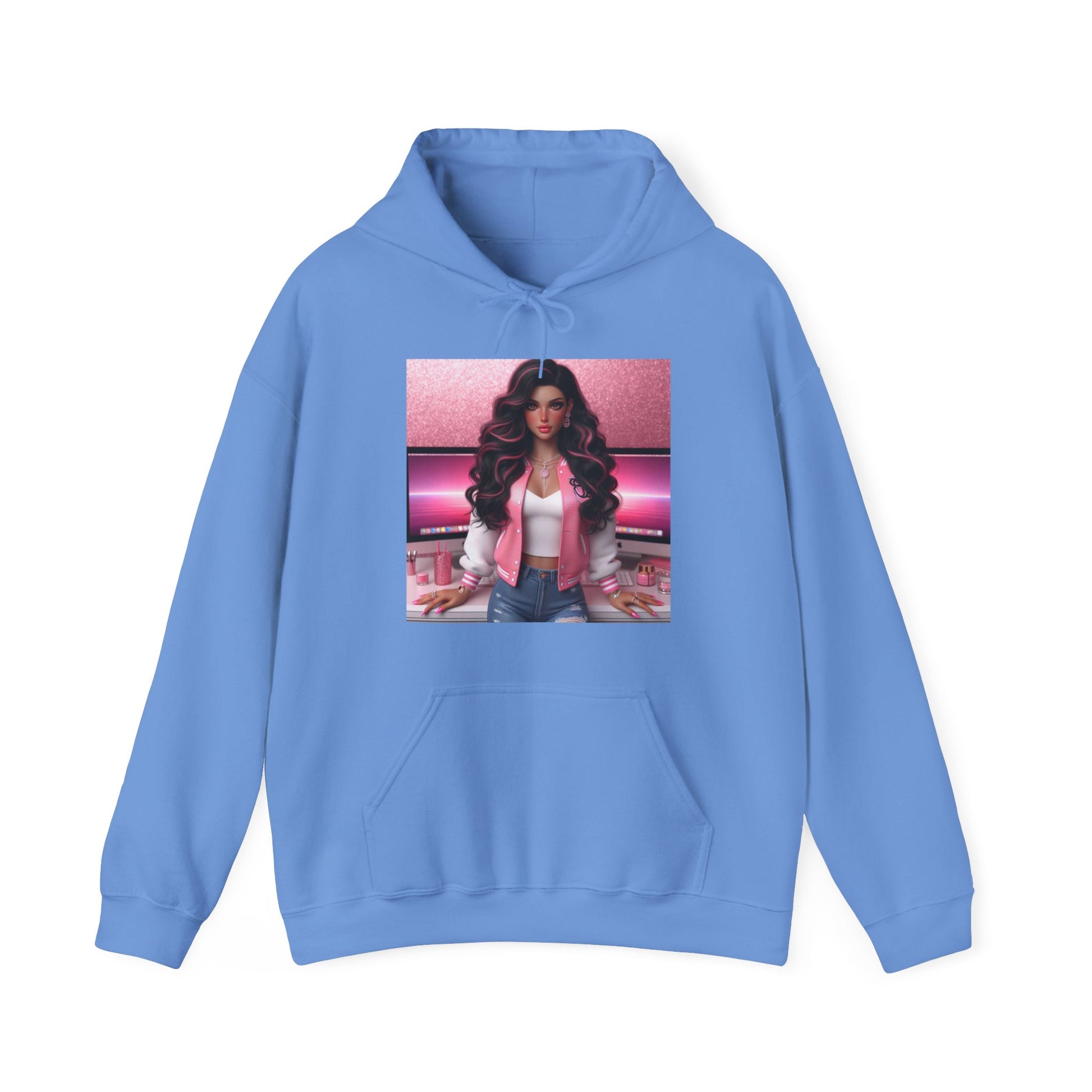 Pink Everything Hoodie Hoodie Printify Carolina Blue S 