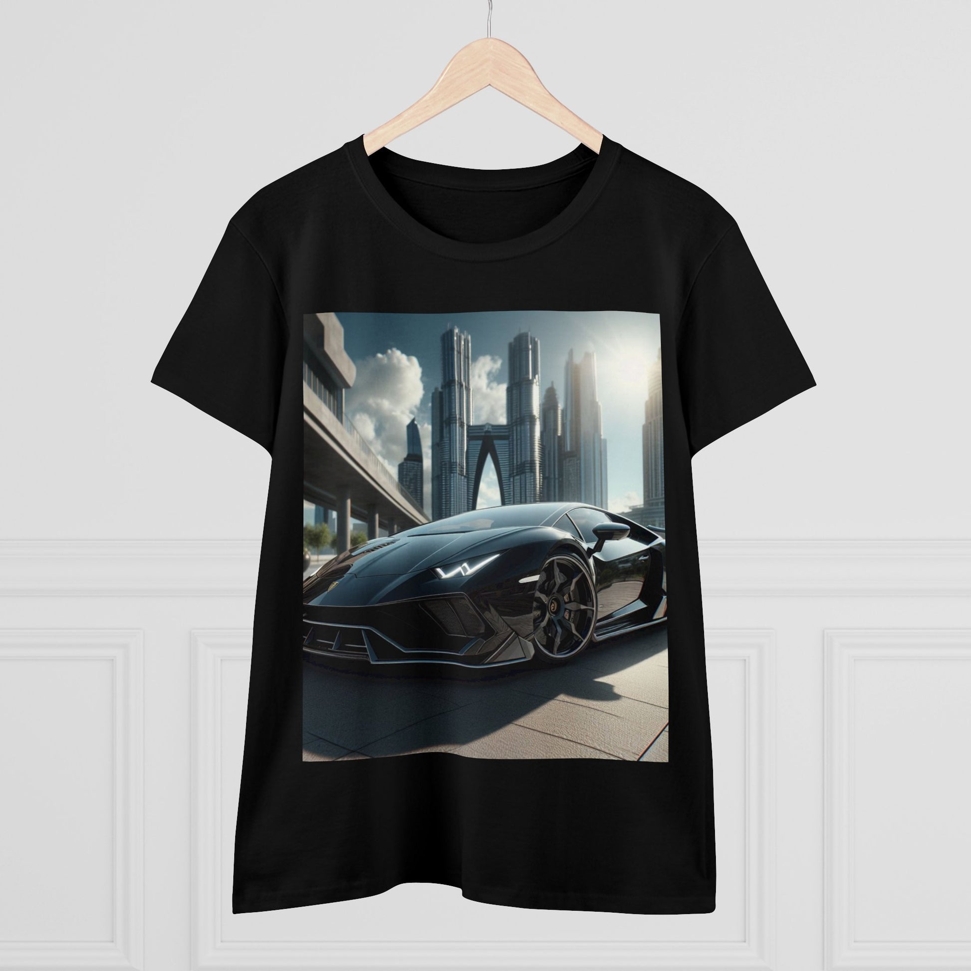 Black Lamborghini T-Shirt T-Shirt Printify   