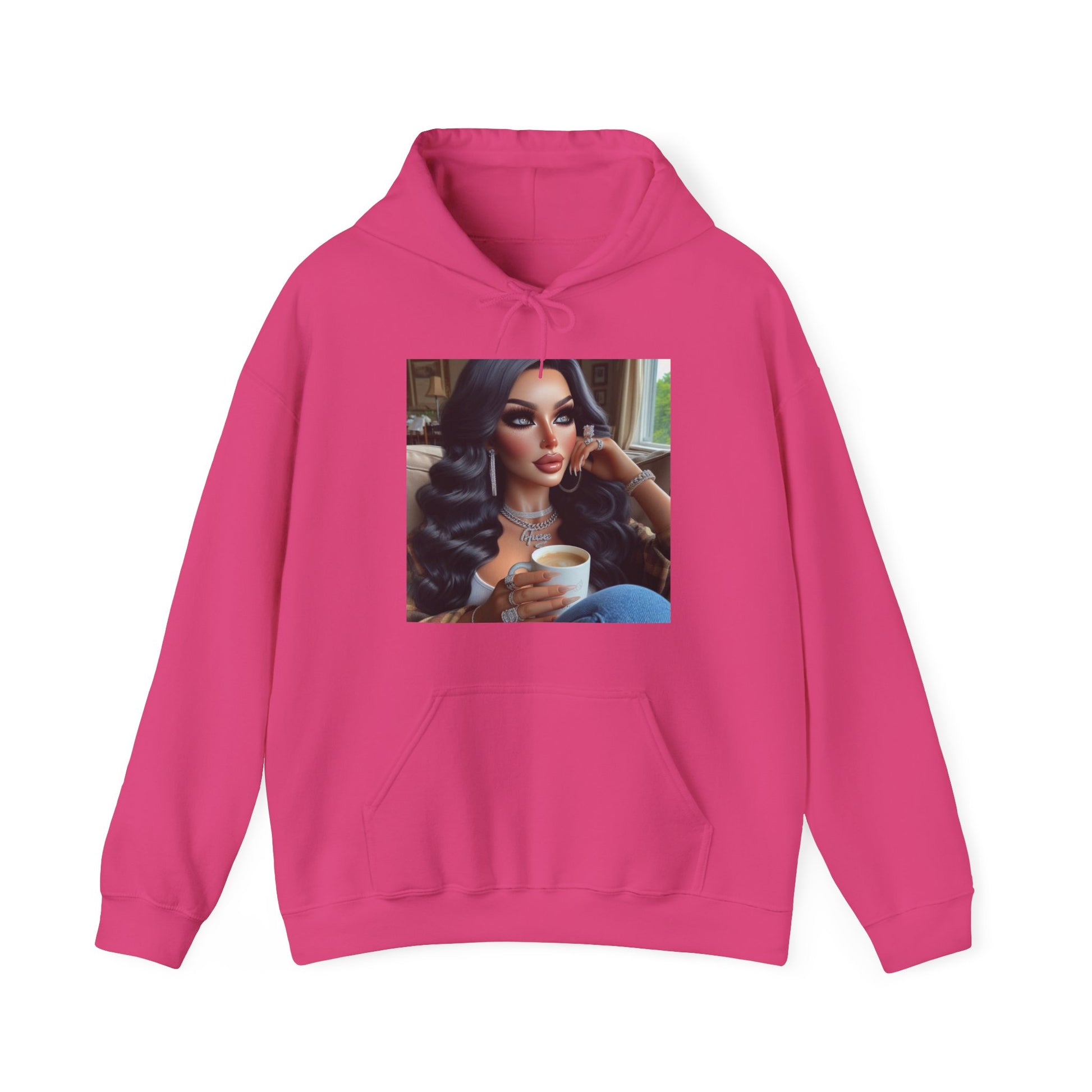 Coffee Break Hoodie Hoodie Printify Heliconia S 