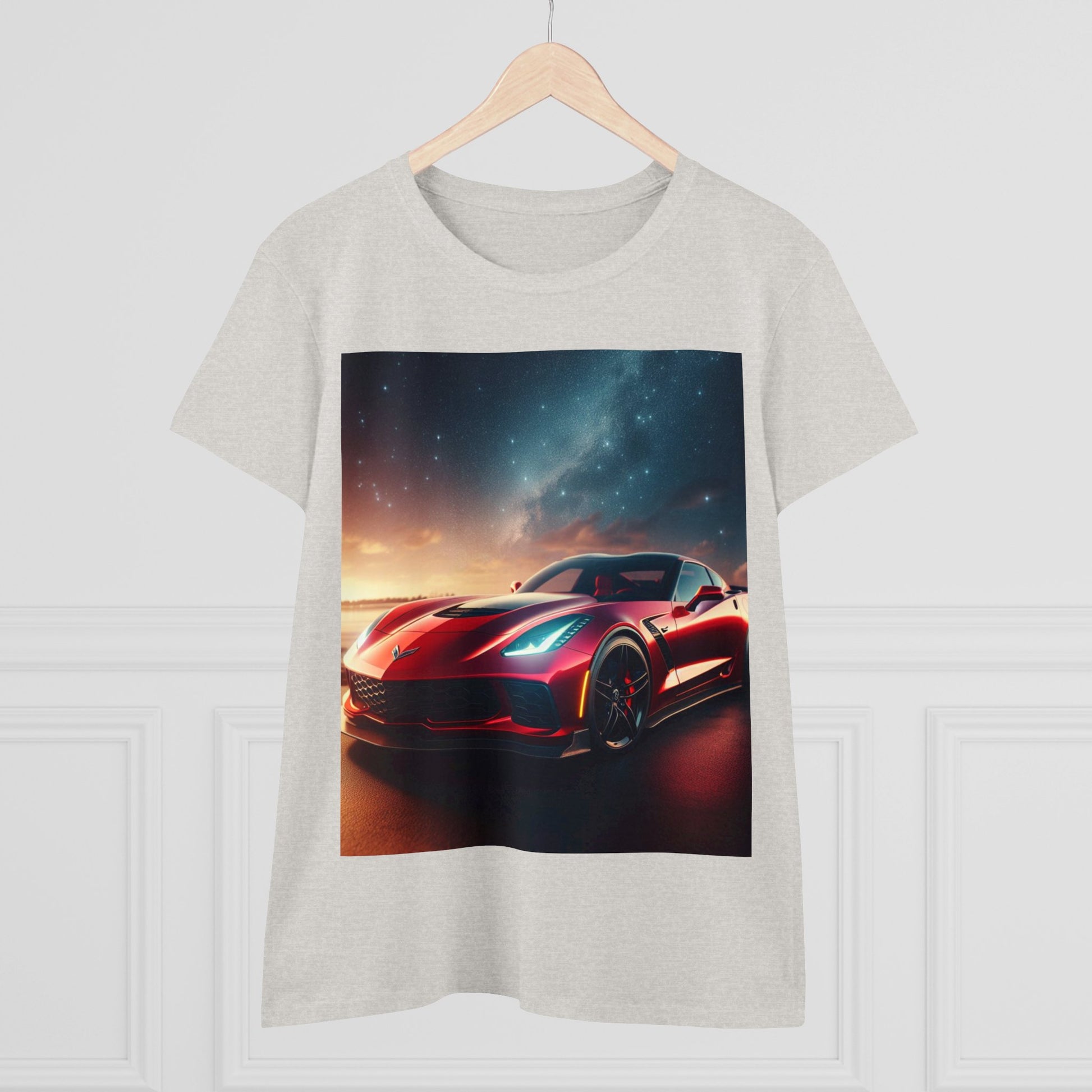 Red Corvette T-Shirt T-Shirt Printify   