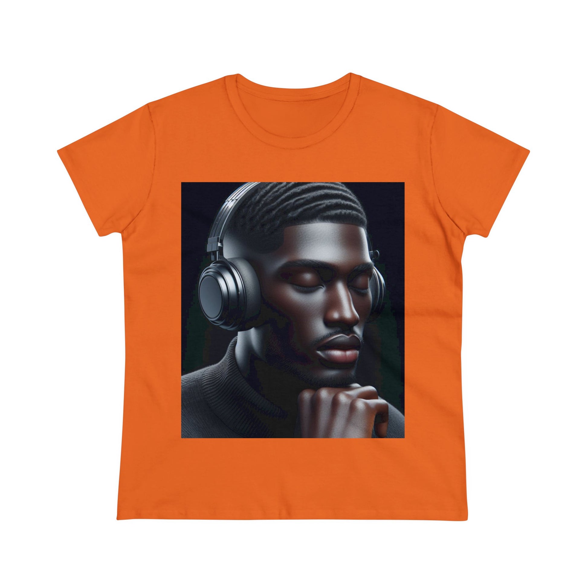 Music Vibes T-Shirt T-Shirt Printify Orange S 