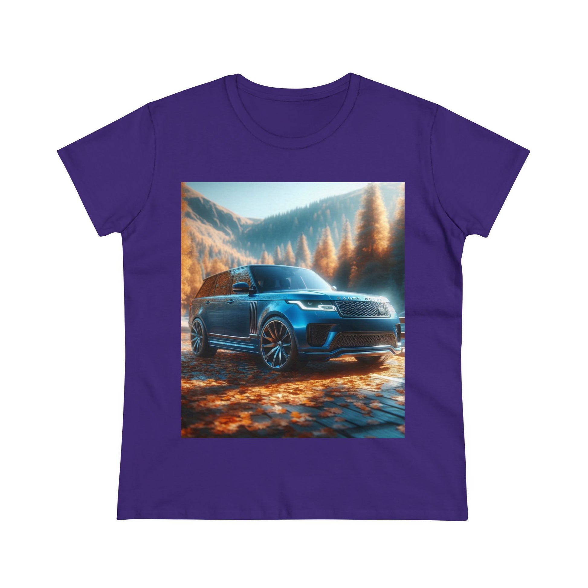 Blue Range Rover T-Shirt T-Shirt Printify Purple S 