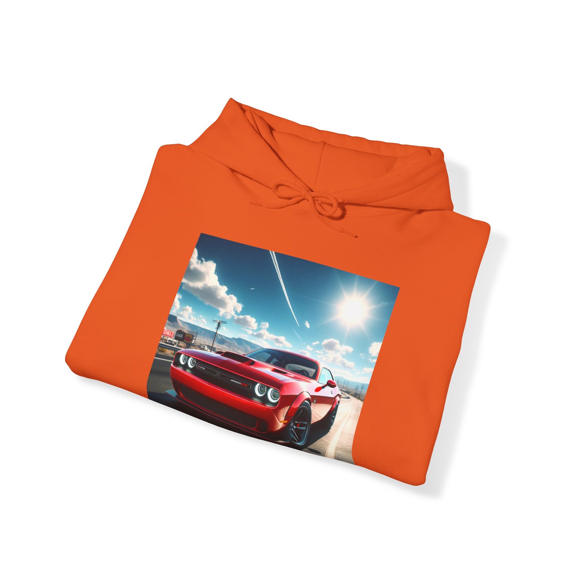 Red Challenger Hoodie Hoodie Printify   