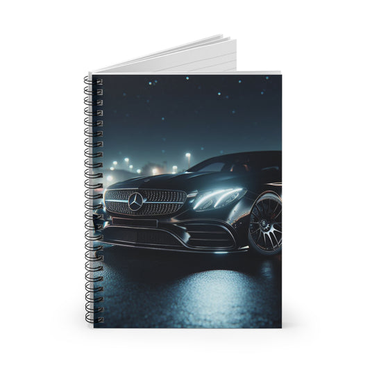 Black Mercedes Spiral Notebook Paper products Printify   