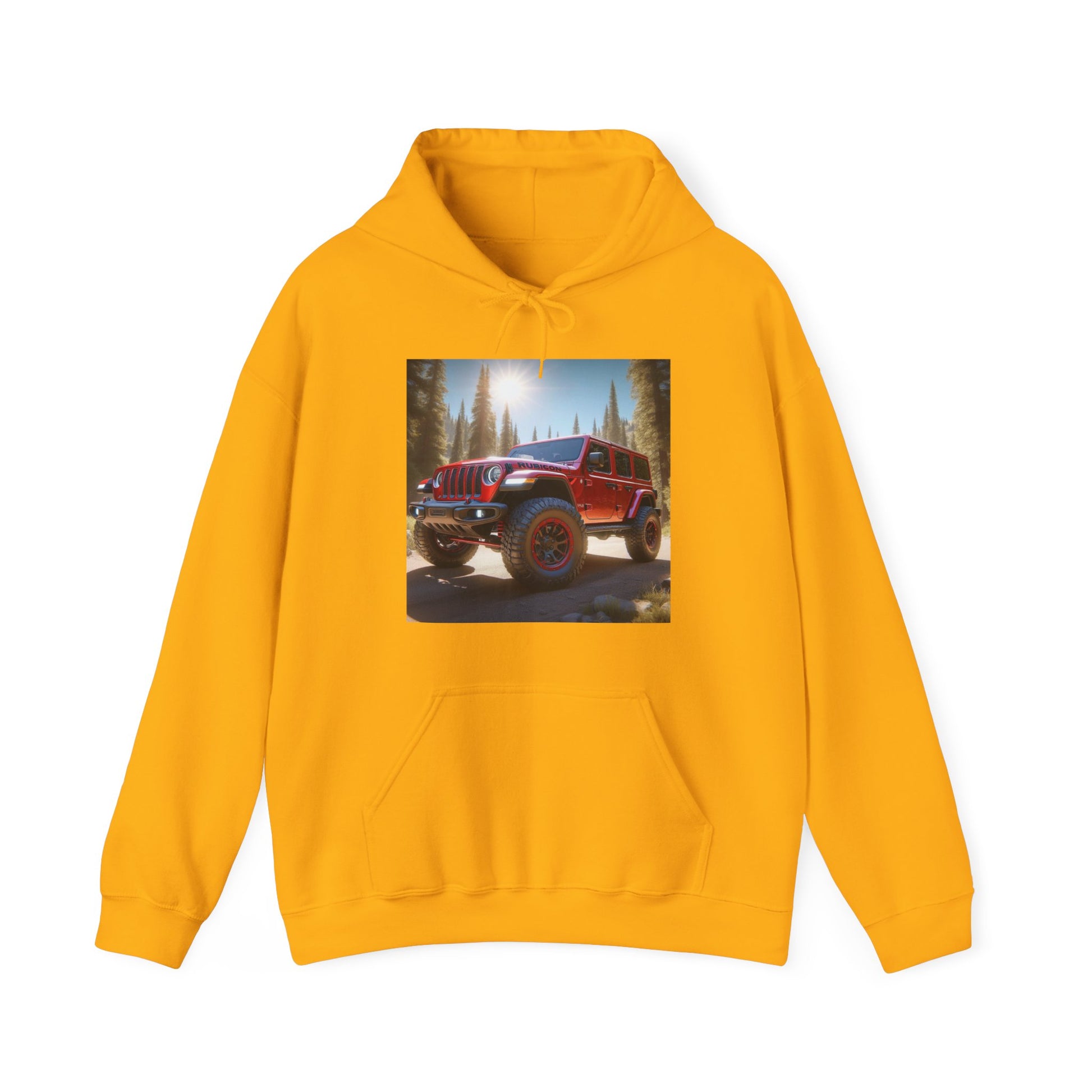 Red Rubicon Hoodie Hoodie Printify Gold S 