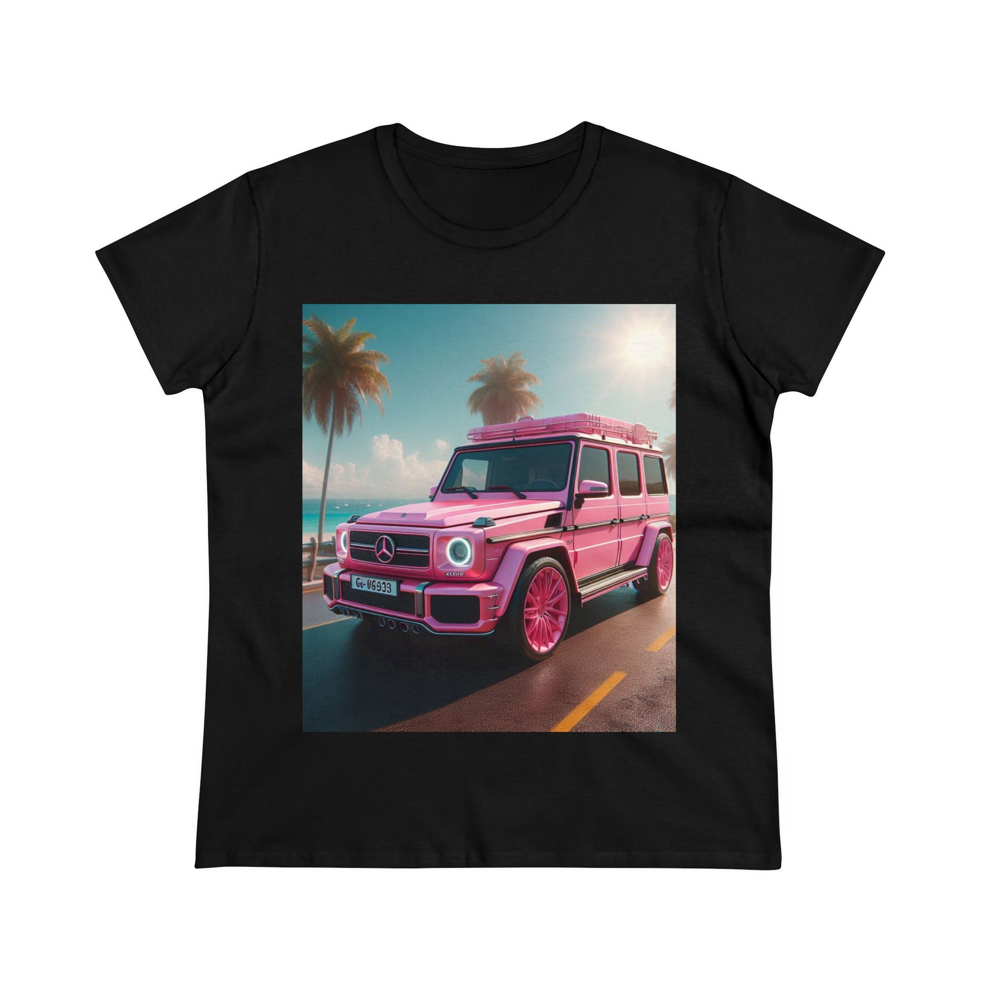 Pink G-Wagon T-Shirt T-Shirt Printify Black S 