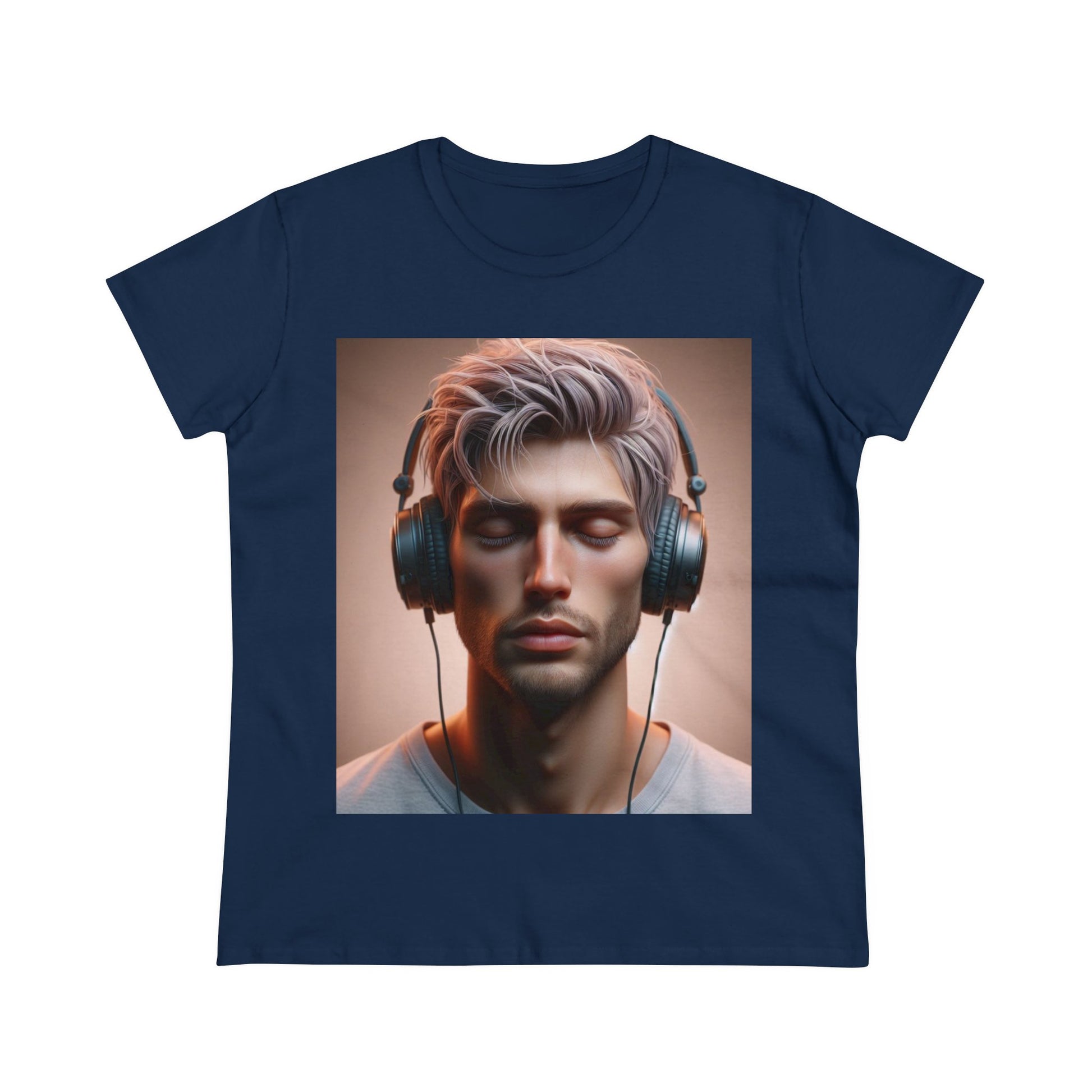 Music Vibes T-Shirt T-Shirt Printify Navy S 