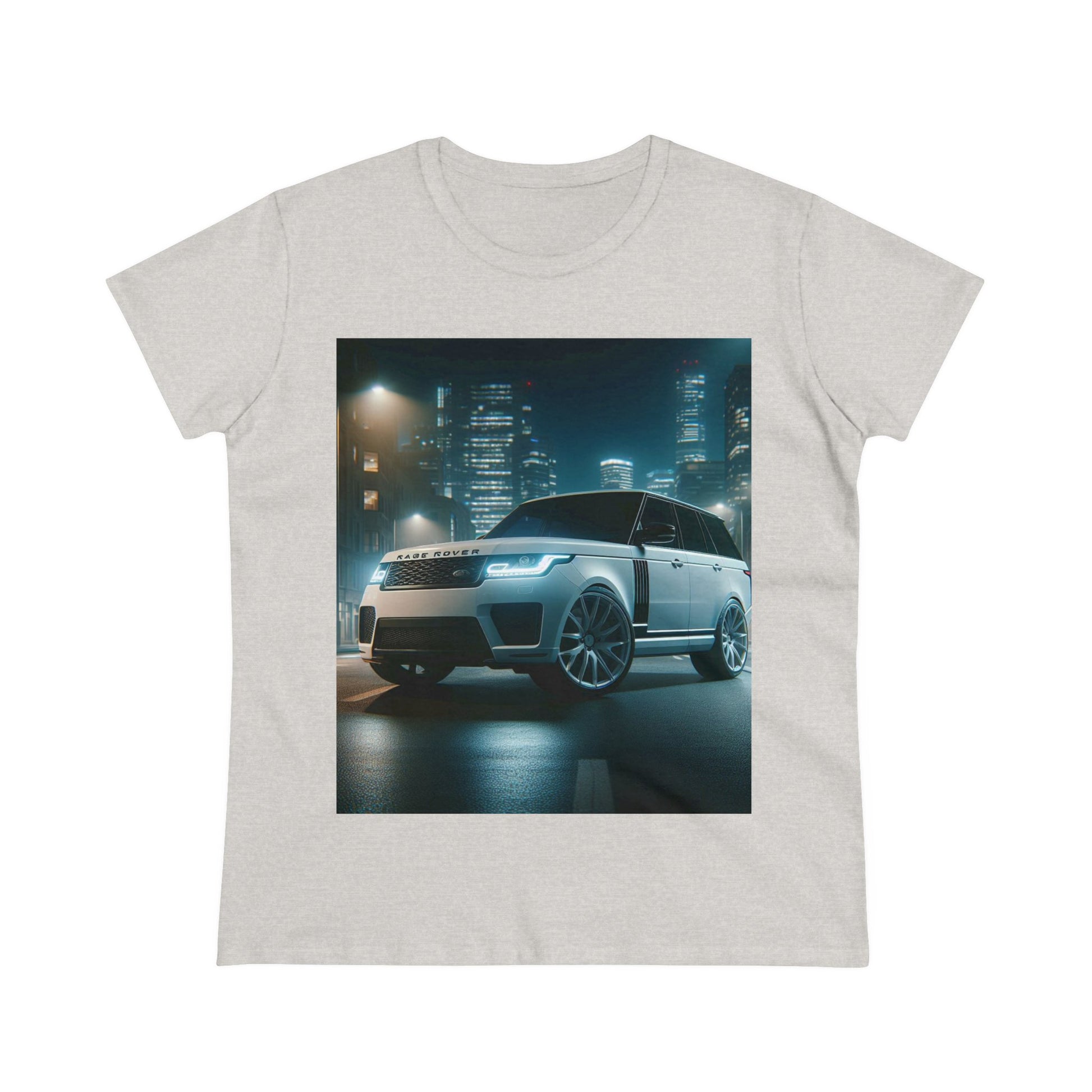 White Range Rover T-Shirt T-Shirt Printify Ash S 