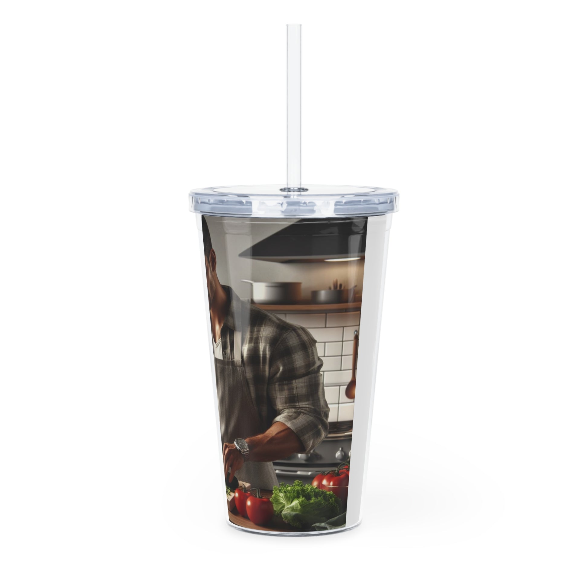 Dinner Time Tumbler with Straw Mug Printify   