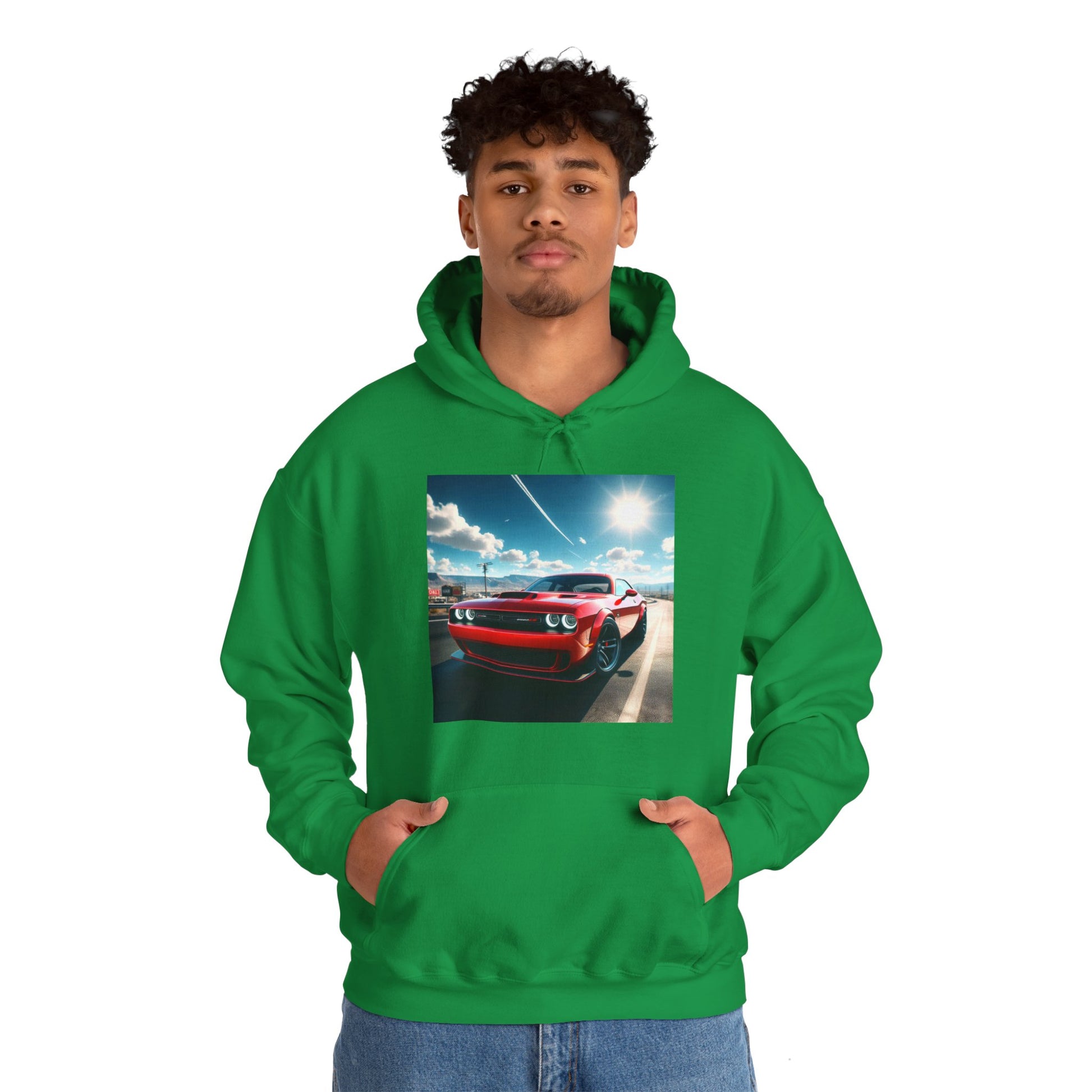 Red Challenger Hoodie Hoodie Printify   