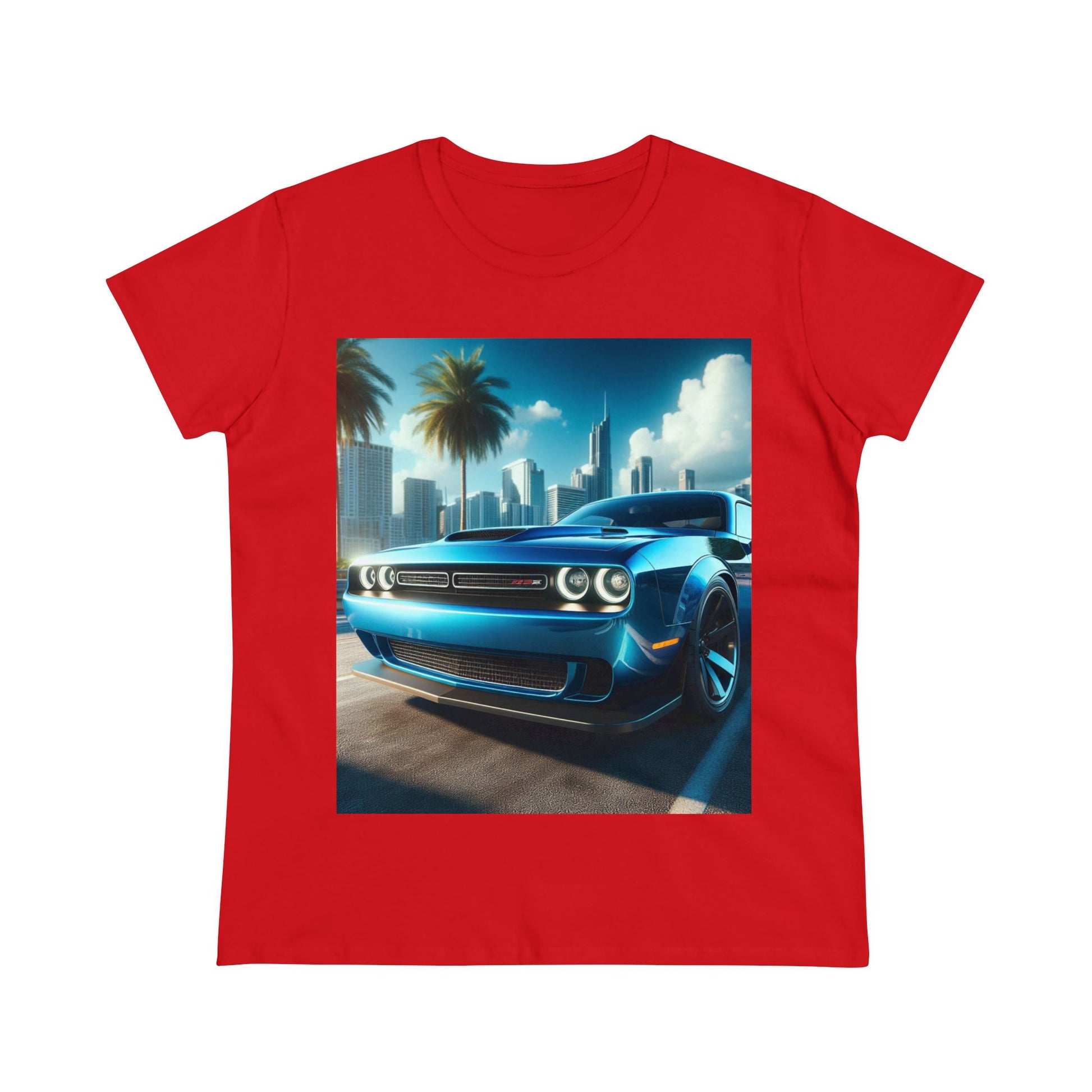 Blue Challenger T-Shirt T-Shirt Printify Red S 