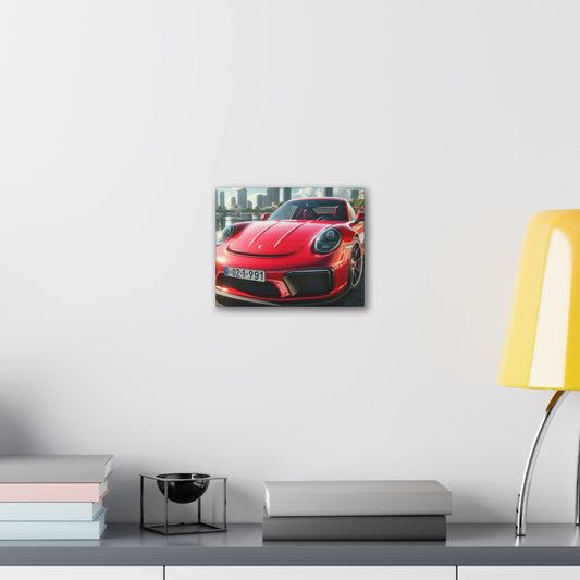 Red Porsche Canvas Canvas Printify 10" x 8" (Horizontal) 0.75'' 