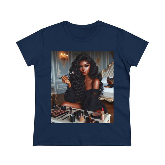 Make Up Time T-Shirt T-Shirt Printify Navy S 