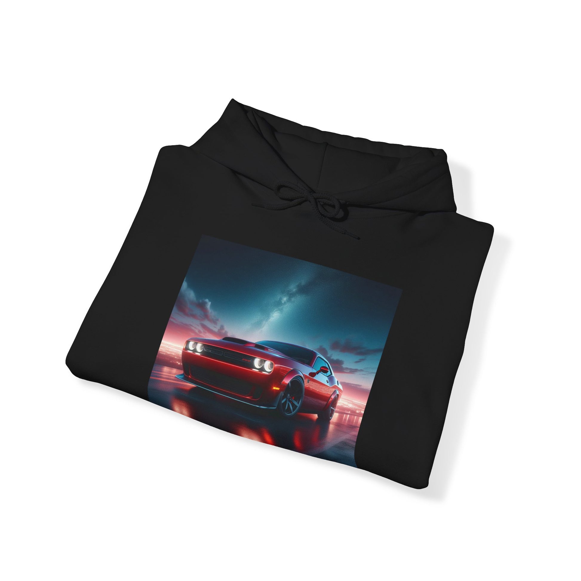 Red Challenger Hoodie Hoodie Printify   