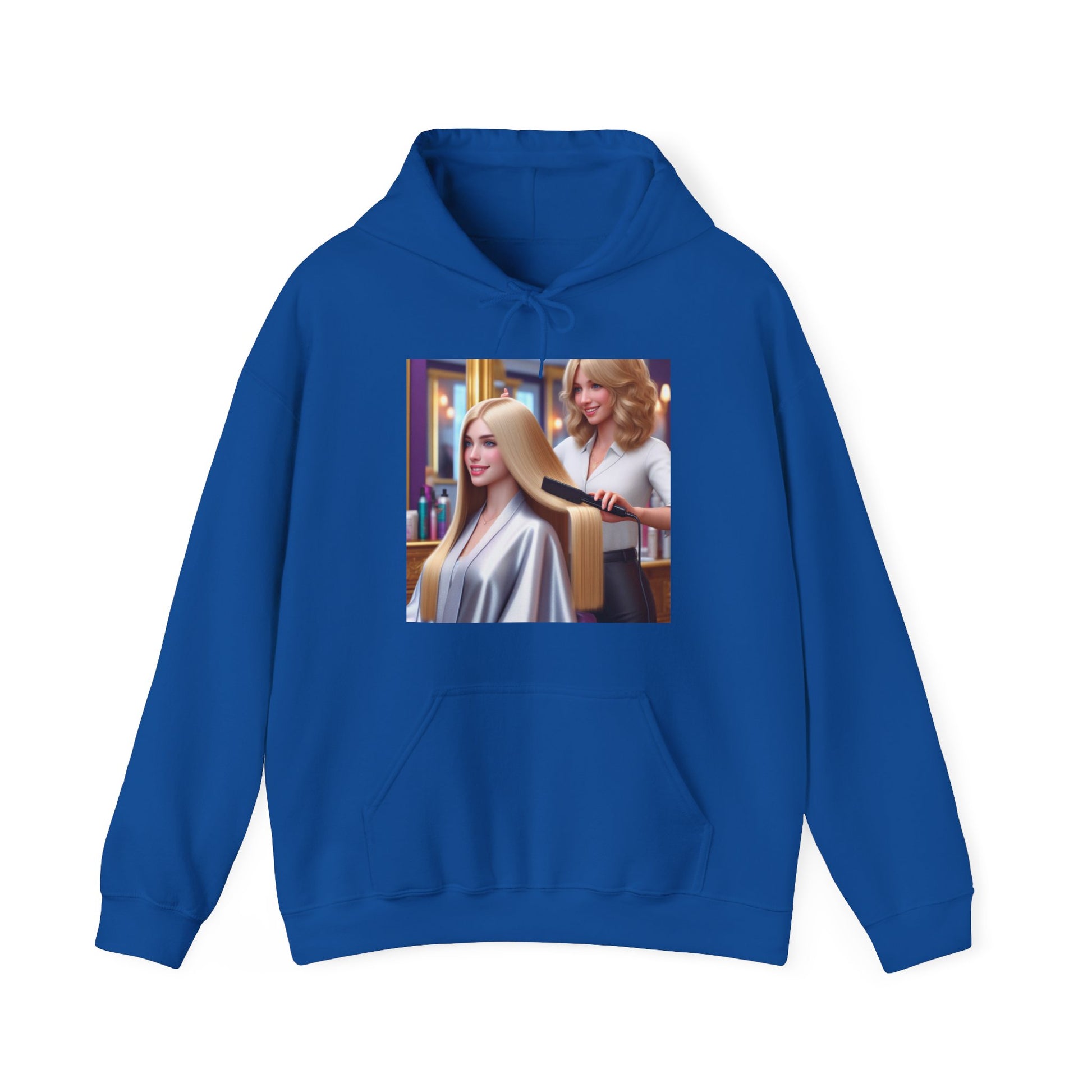 Hair Day Hoodie Hoodie Printify Royal S 