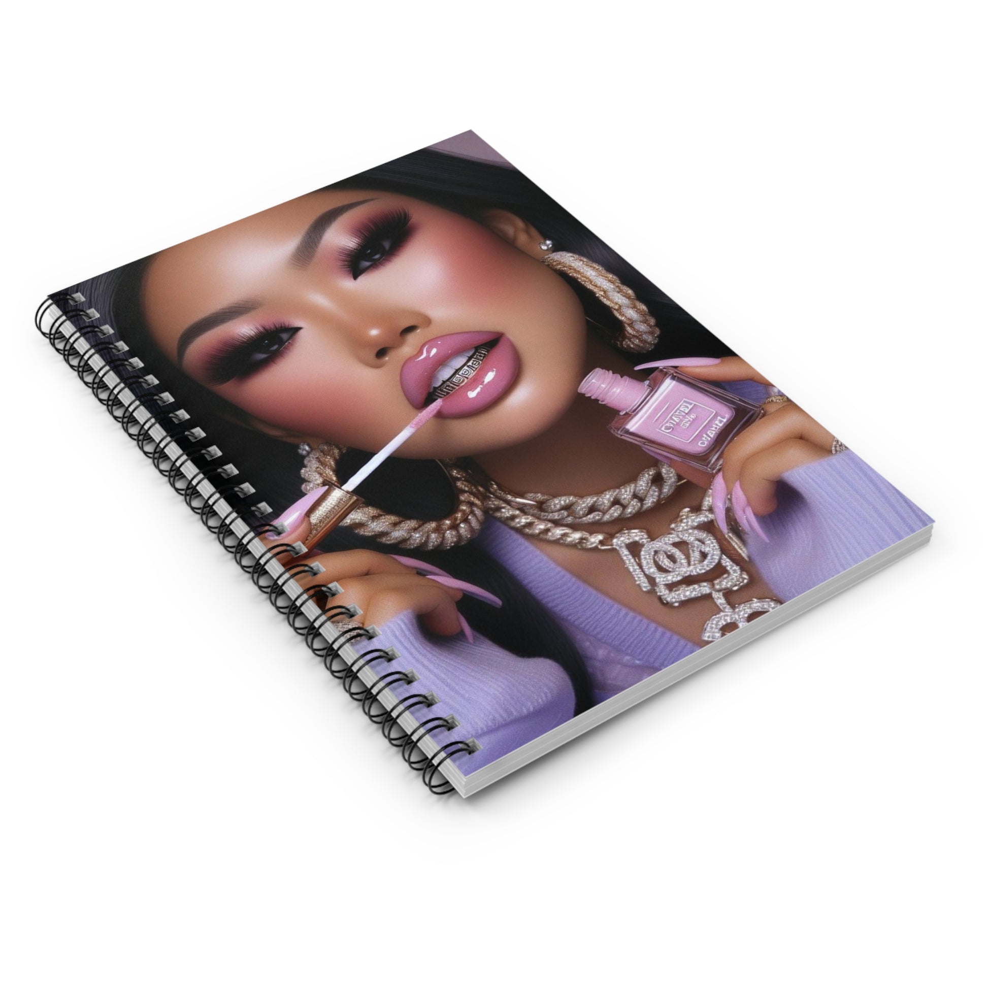 Gloss Up Spiral Notebook Paper products Printify   