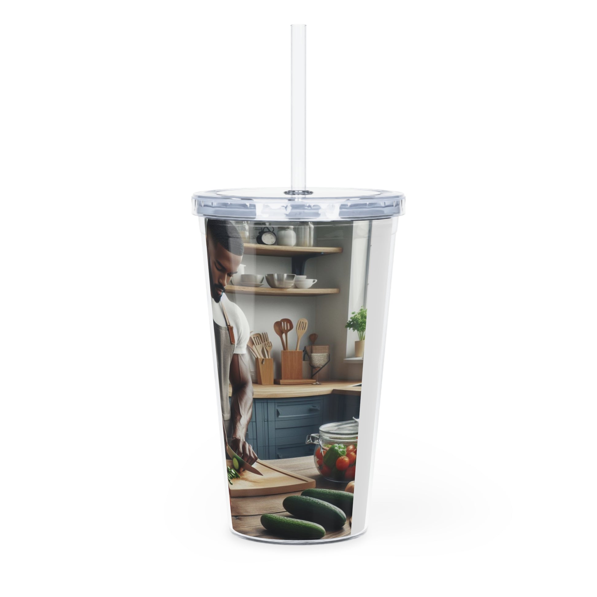 Dinner Time Tumbler with Straw Mug Printify   