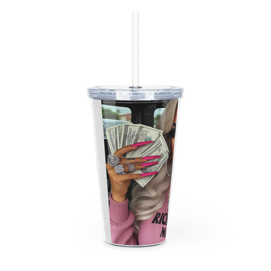 Rich Girl Mafia Tumbler with Straw Mug Printify   