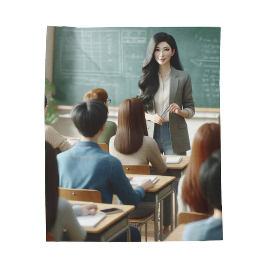 Class in Session Plush Blanket All Over Prints Printify 50" × 60"  