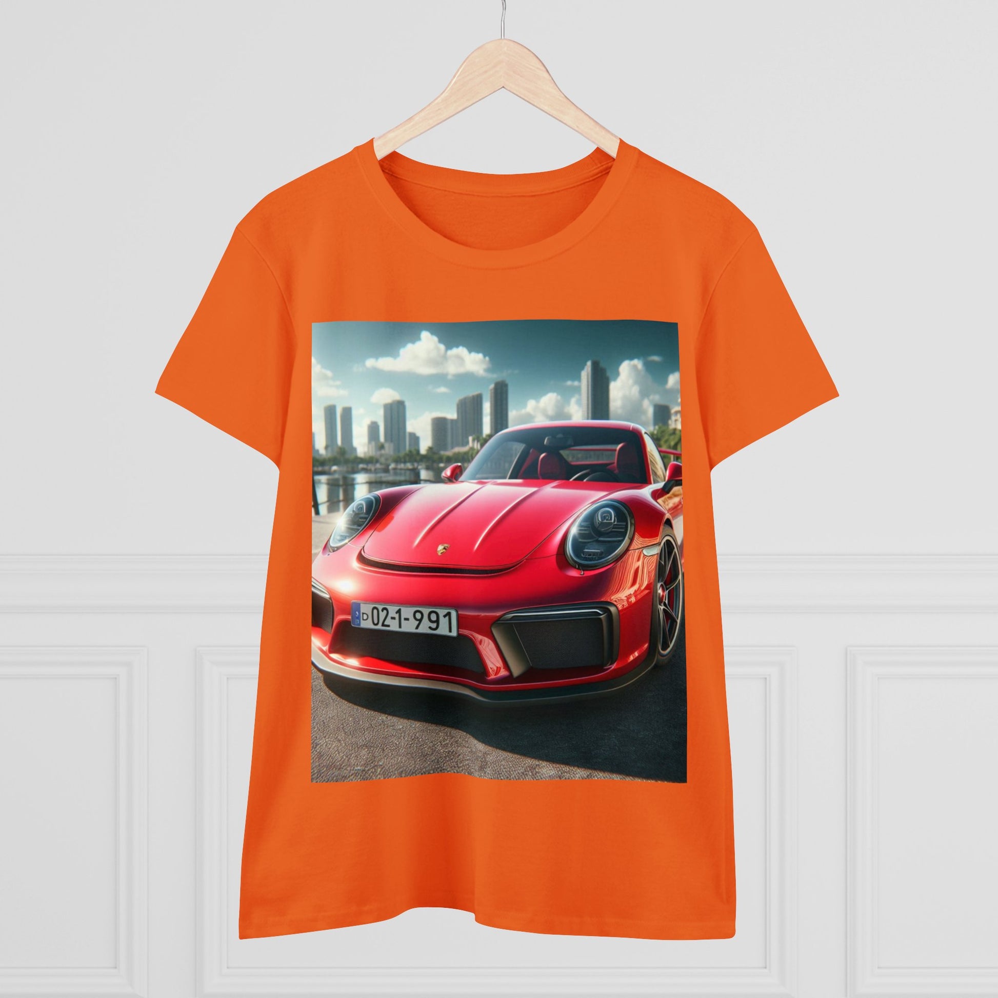 Red Porsche T-Shirt T-Shirt Printify   