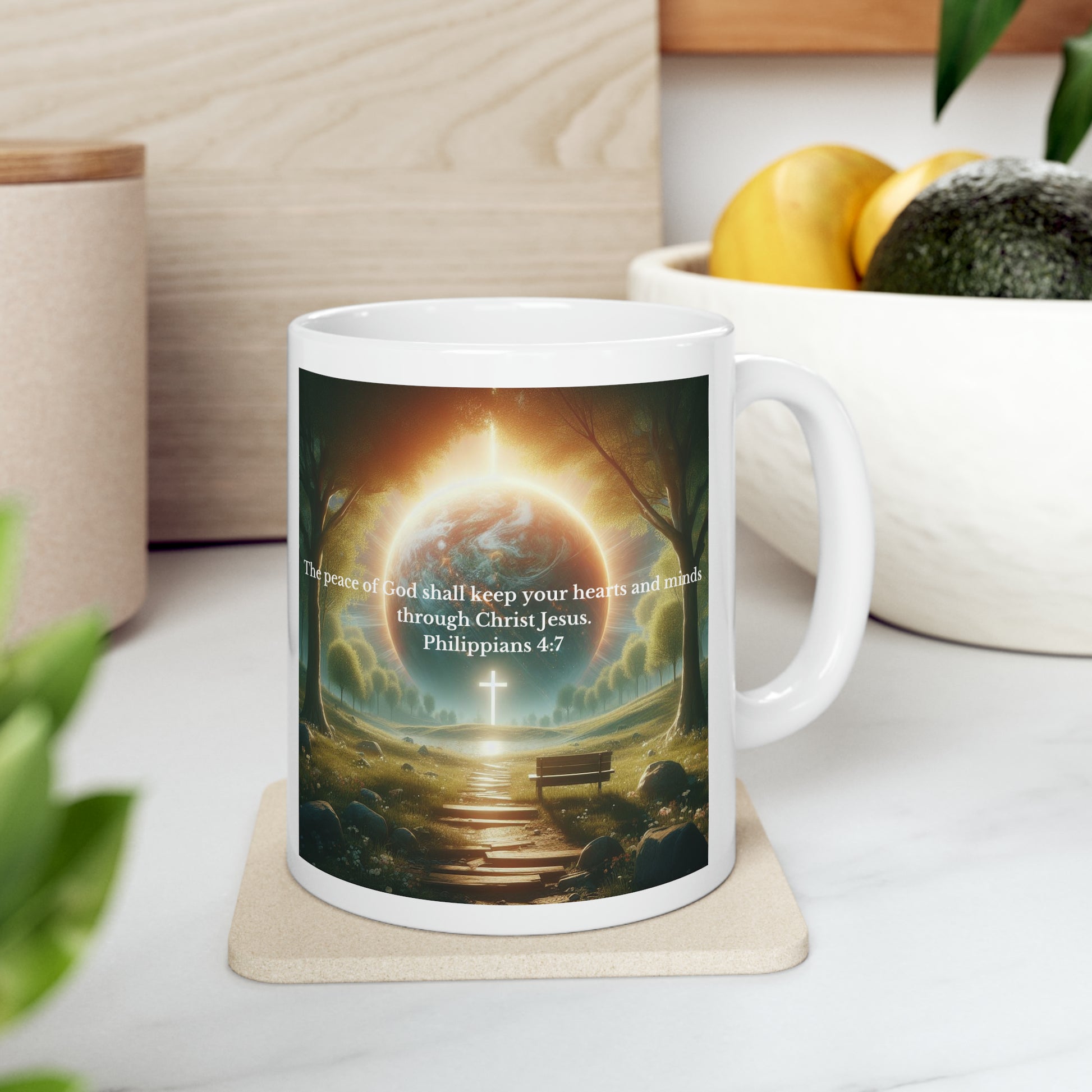 Philippians 4:7 Mug Mug Printify   