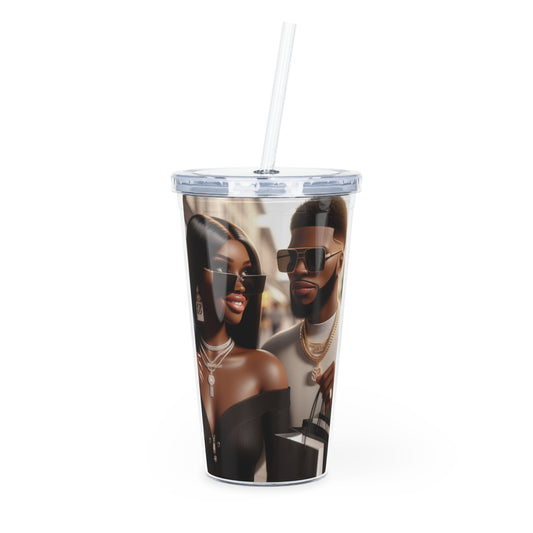 Thank You to My Man Tumbler with Straw Mug Printify 20oz Transparent 