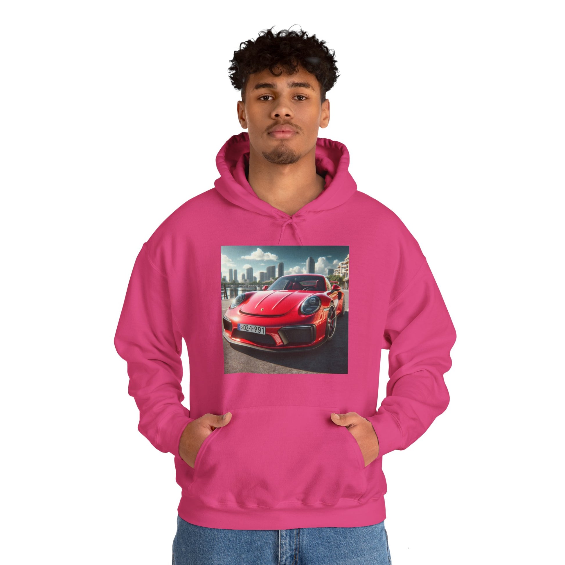 Red Porsche Hoodie Hoodie Printify   