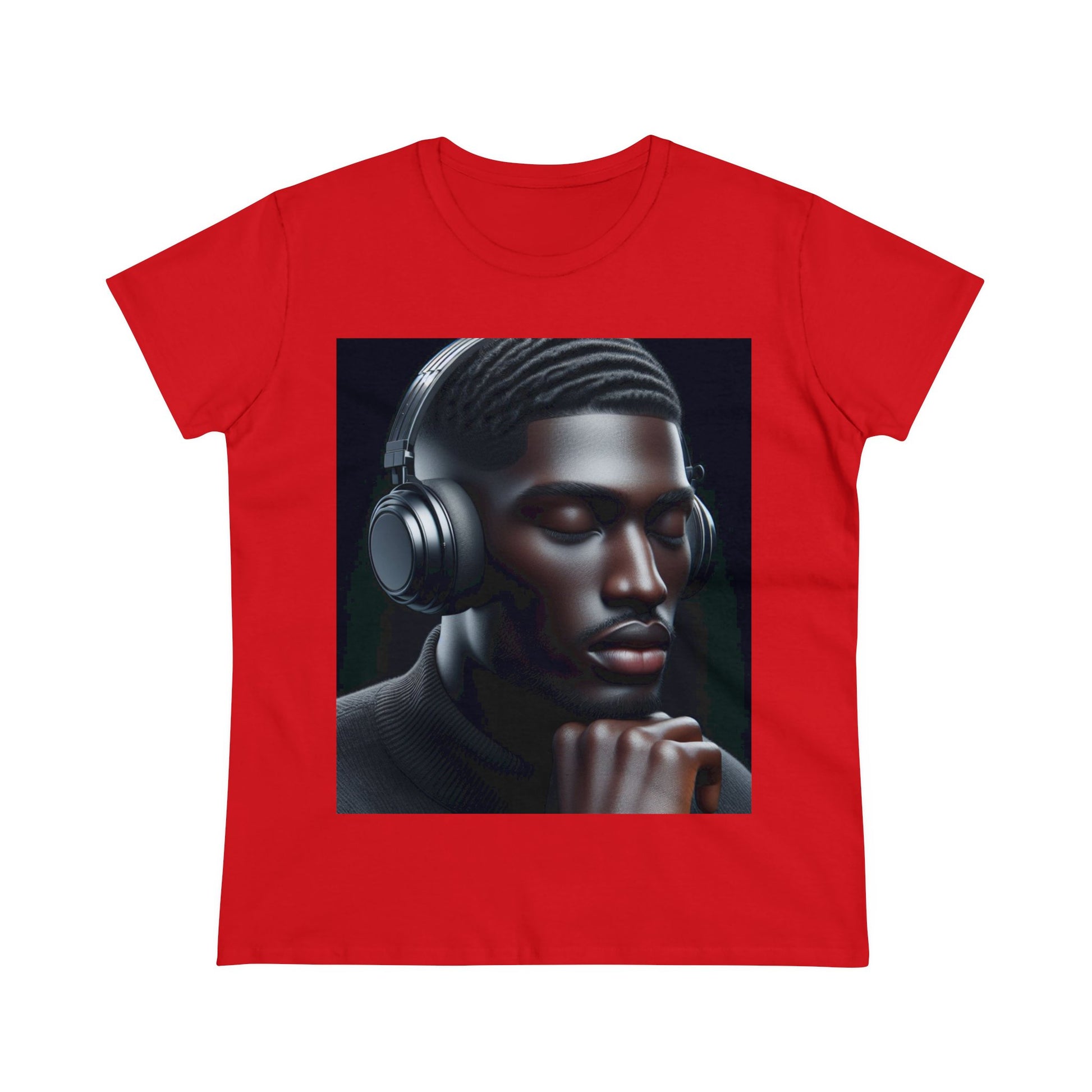 Music Vibes T-Shirt T-Shirt Printify Red S 