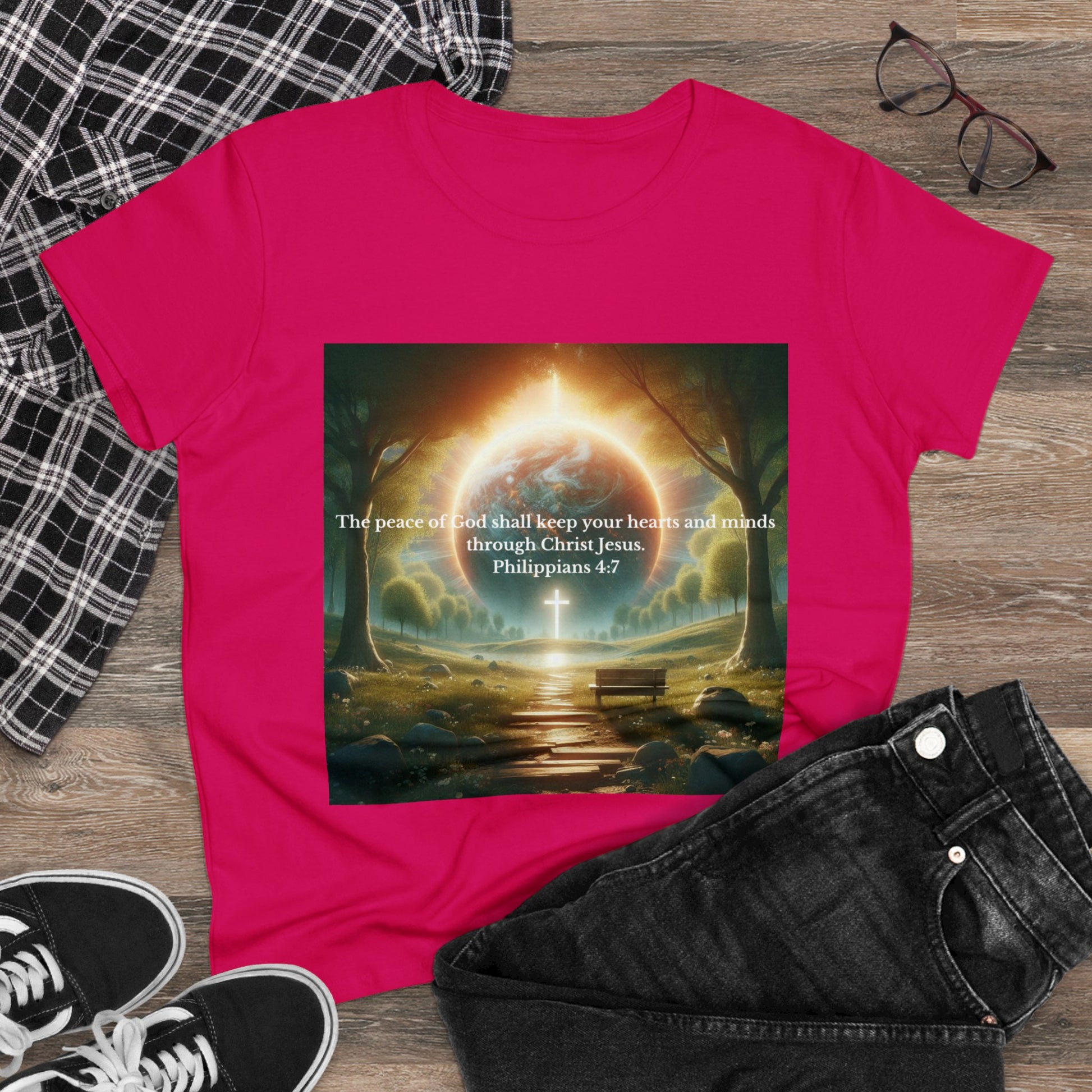 Philippians 4:7 T-Shirt T-Shirt Printify   