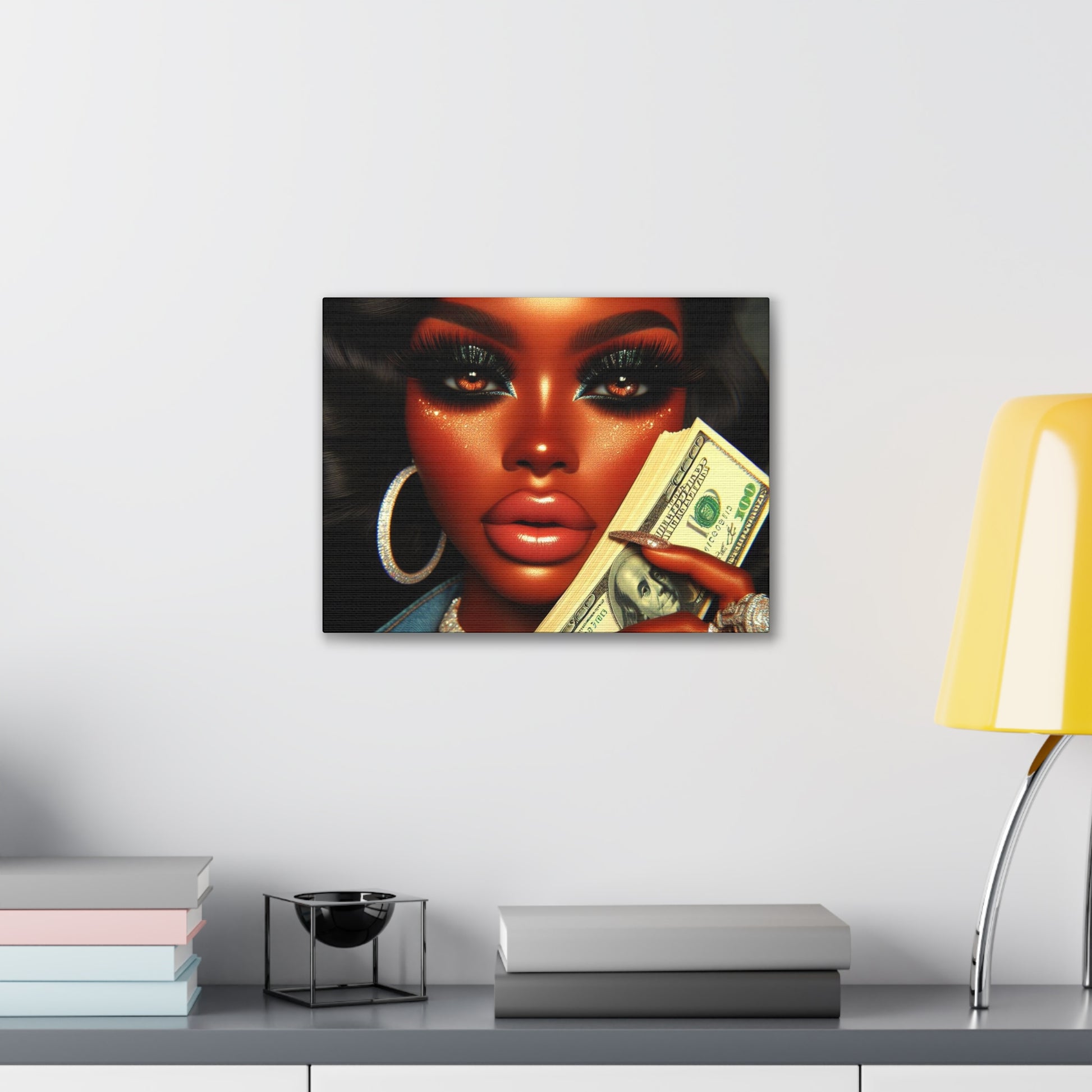 Money Talks Canvas Canvas Printify 16″ x 12″ (Horizontal) 0.75'' 