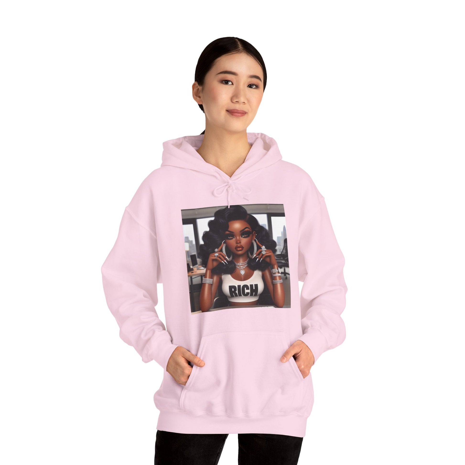 Rich Girl Hoodie Hoodie Printify   