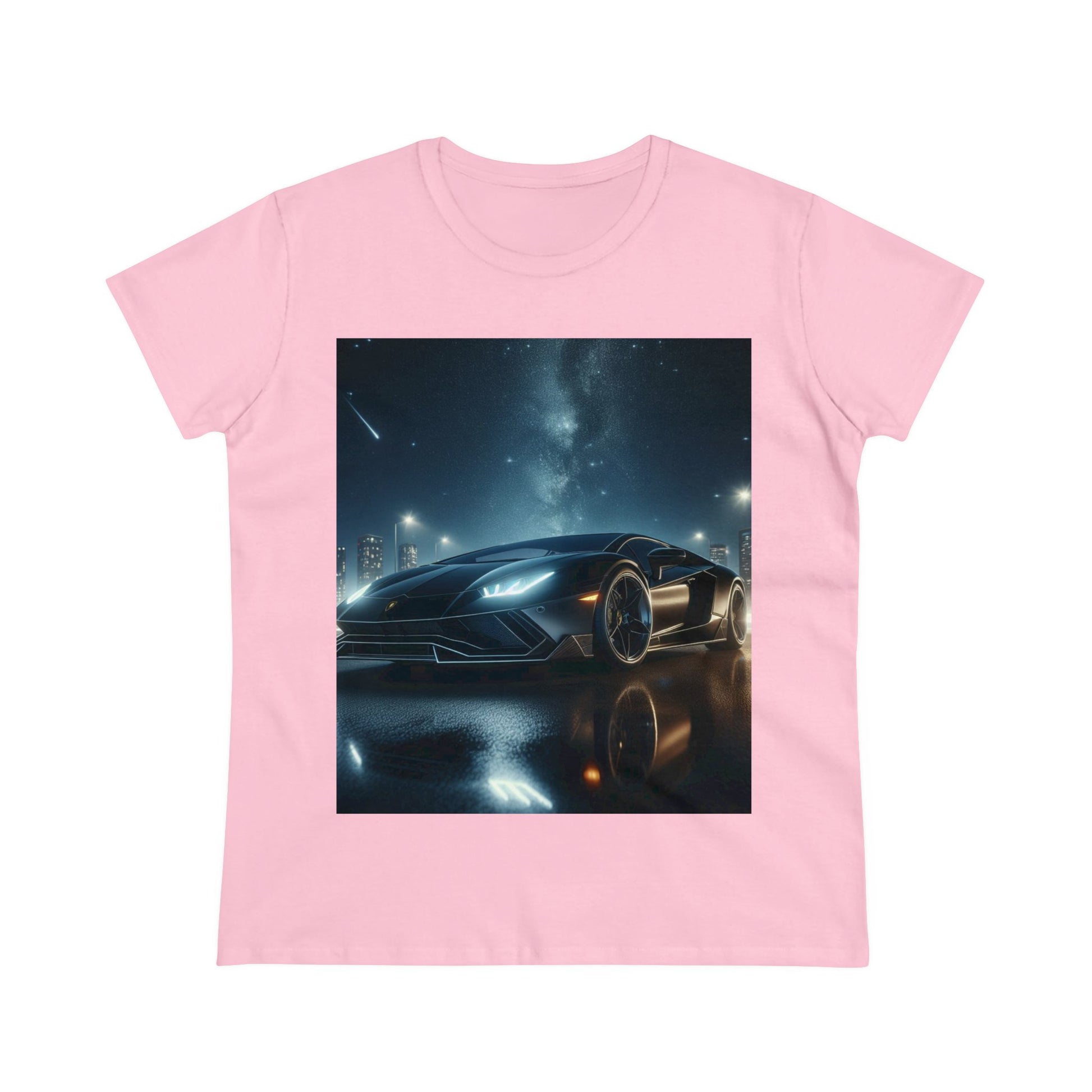 Black Lamborghini T-Shirt T-Shirt Printify Light Pink S 