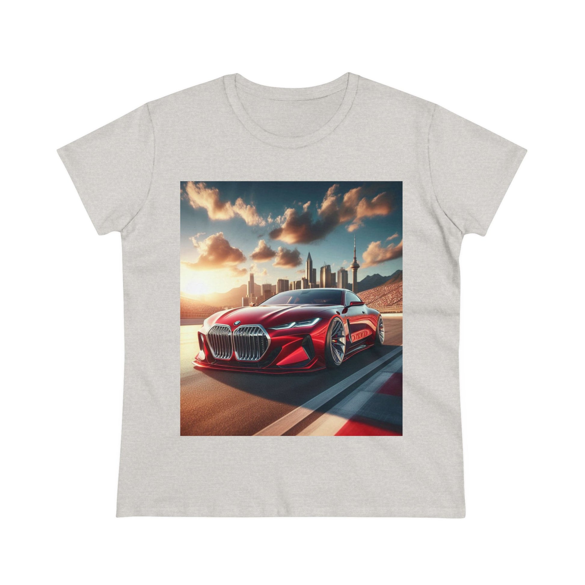 Red BMW T-Shirt T-Shirt Printify Ash S 