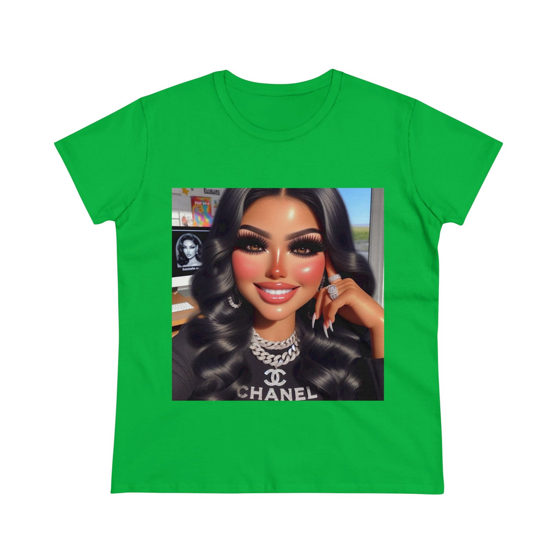 Chanel Mami T-Shirt T-Shirt Printify Irish Green S 