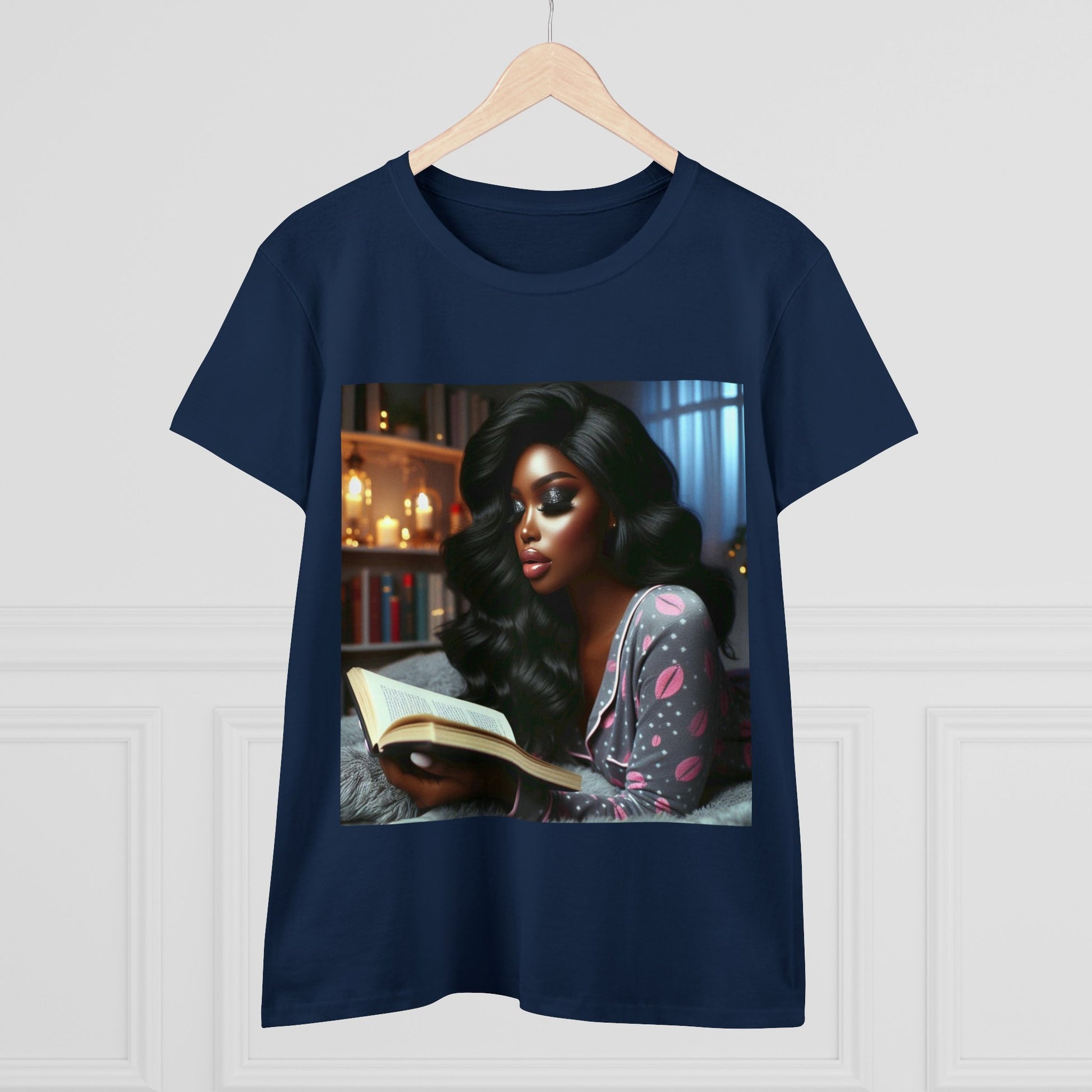 Late Night Book T-Shirt T-Shirt Printify   