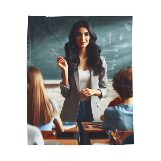 Class in Session Plush Blanket All Over Prints Printify 50" × 60"  