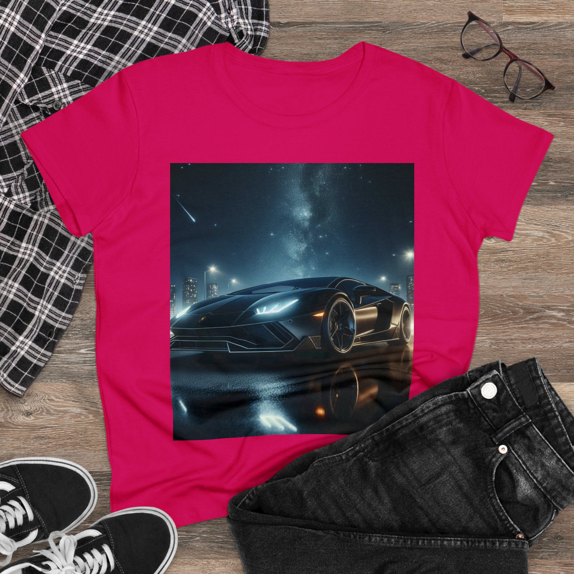 Black Lamborghini T-Shirt T-Shirt Printify   