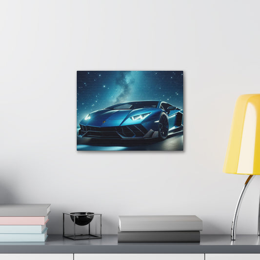 Blue Lamborghini Canvas Canvas Printify 16″ x 12″ (Horizontal) 0.75'' 