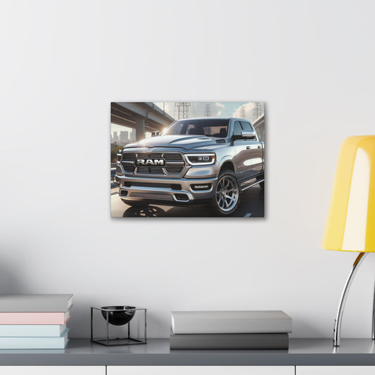 Silver Dodge Ram Canvas Canvas Printify 16″ x 12″ (Horizontal) 0.75'' 
