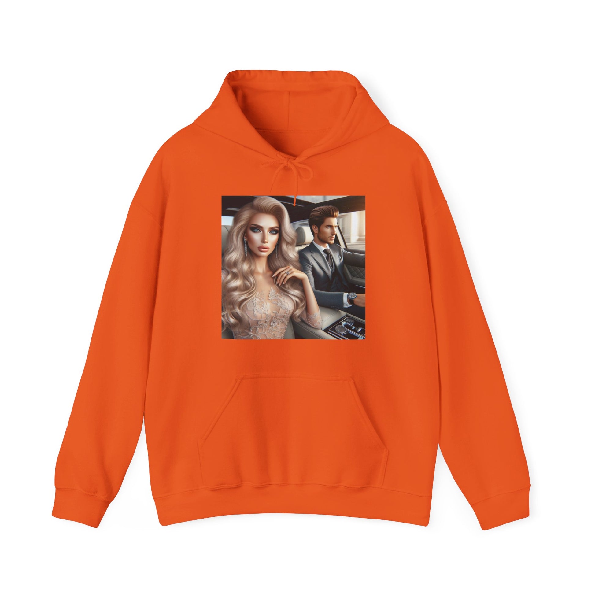 Elegant Drive Hoodie Hoodie Printify Orange S 