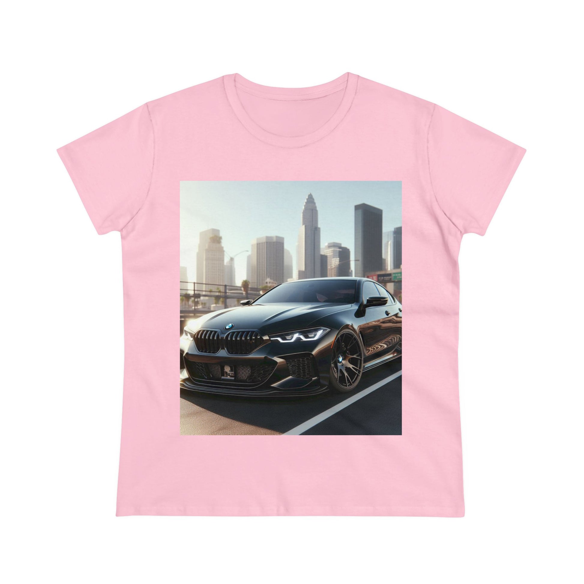 Black BMW T-Shirt T-Shirt Printify Light Pink S 