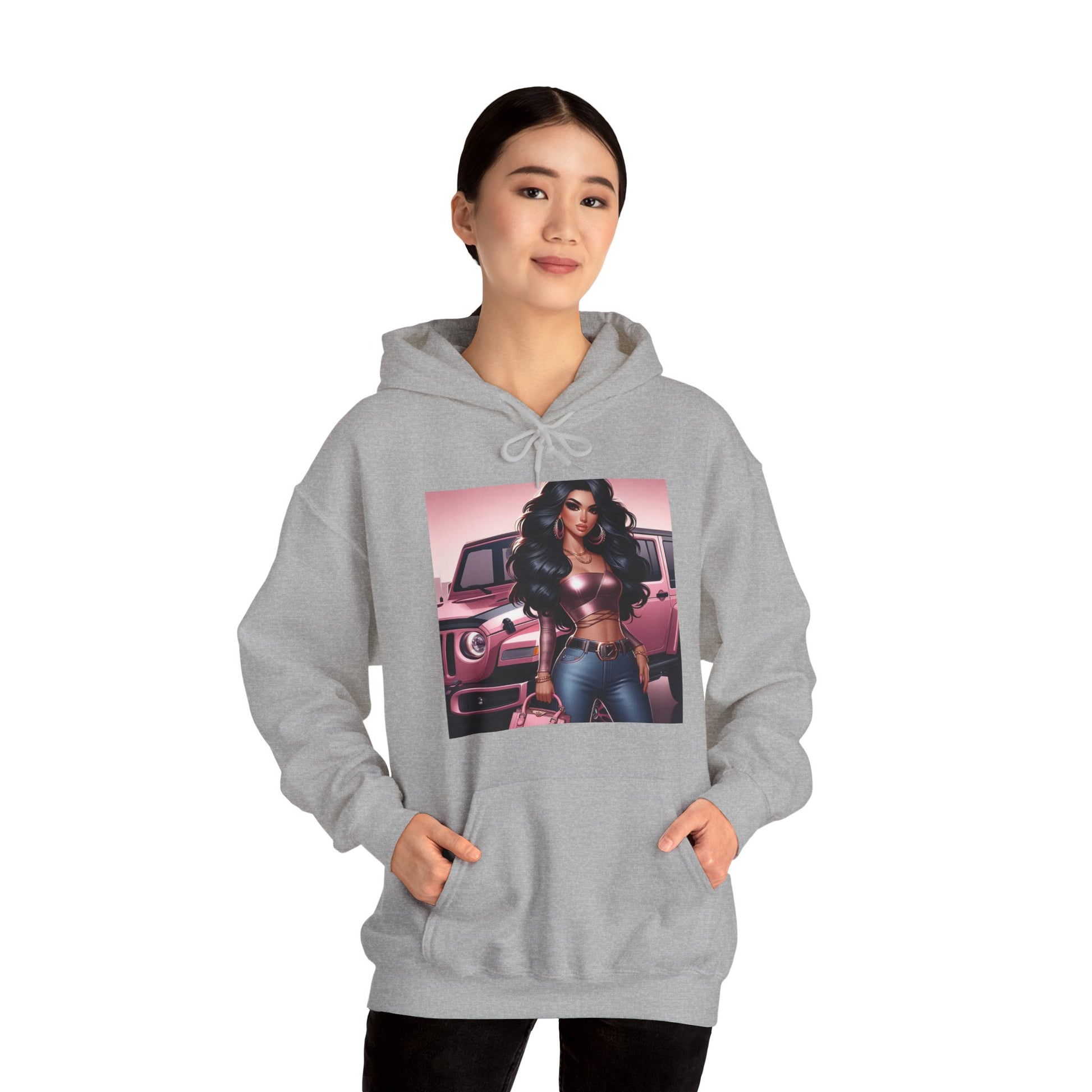 Pink Luxury Hoodie Hoodie Printify   