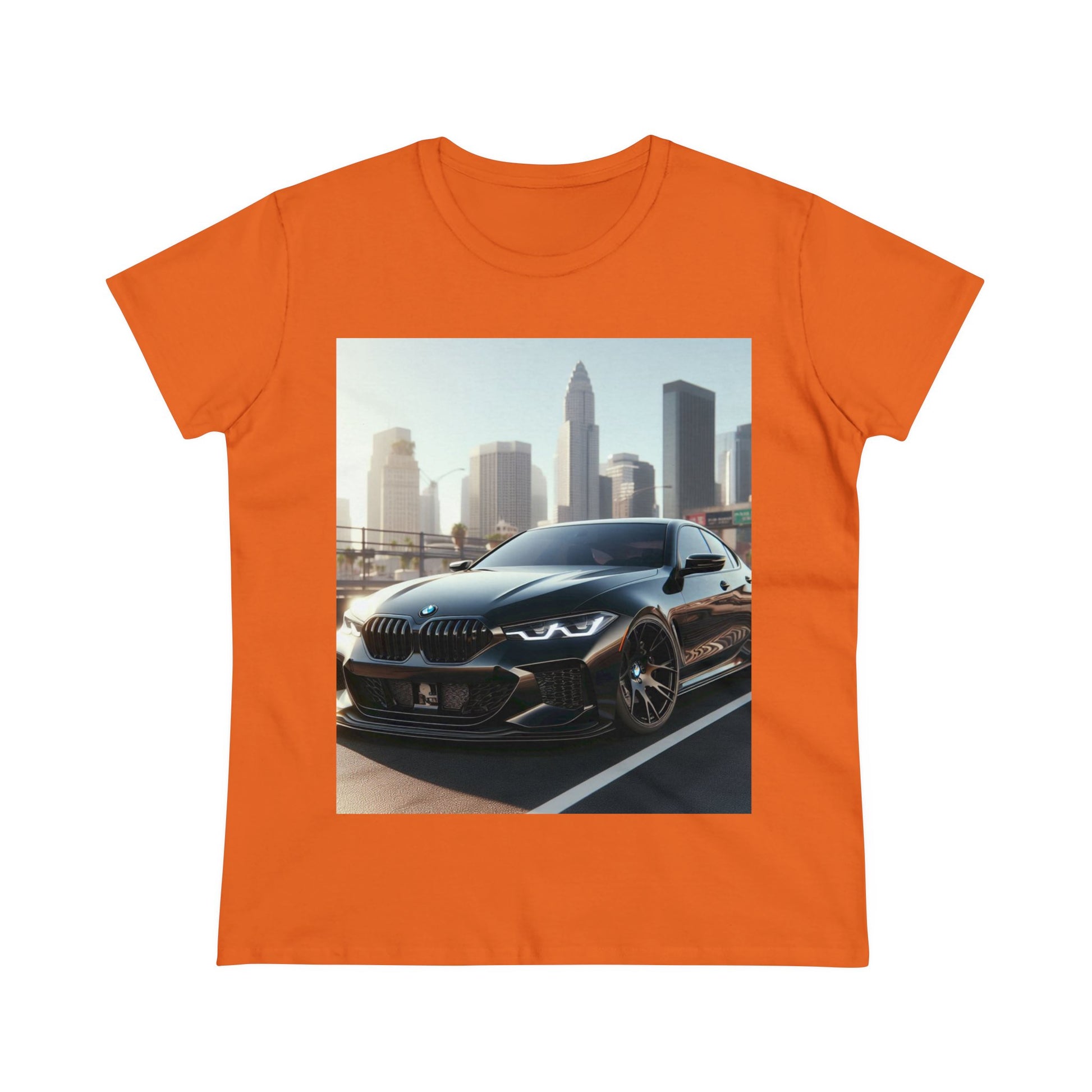 Black BMW T-Shirt T-Shirt Printify Orange S 