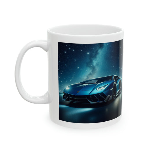 Blue Lamborghini Mug Mug Printify 11oz  