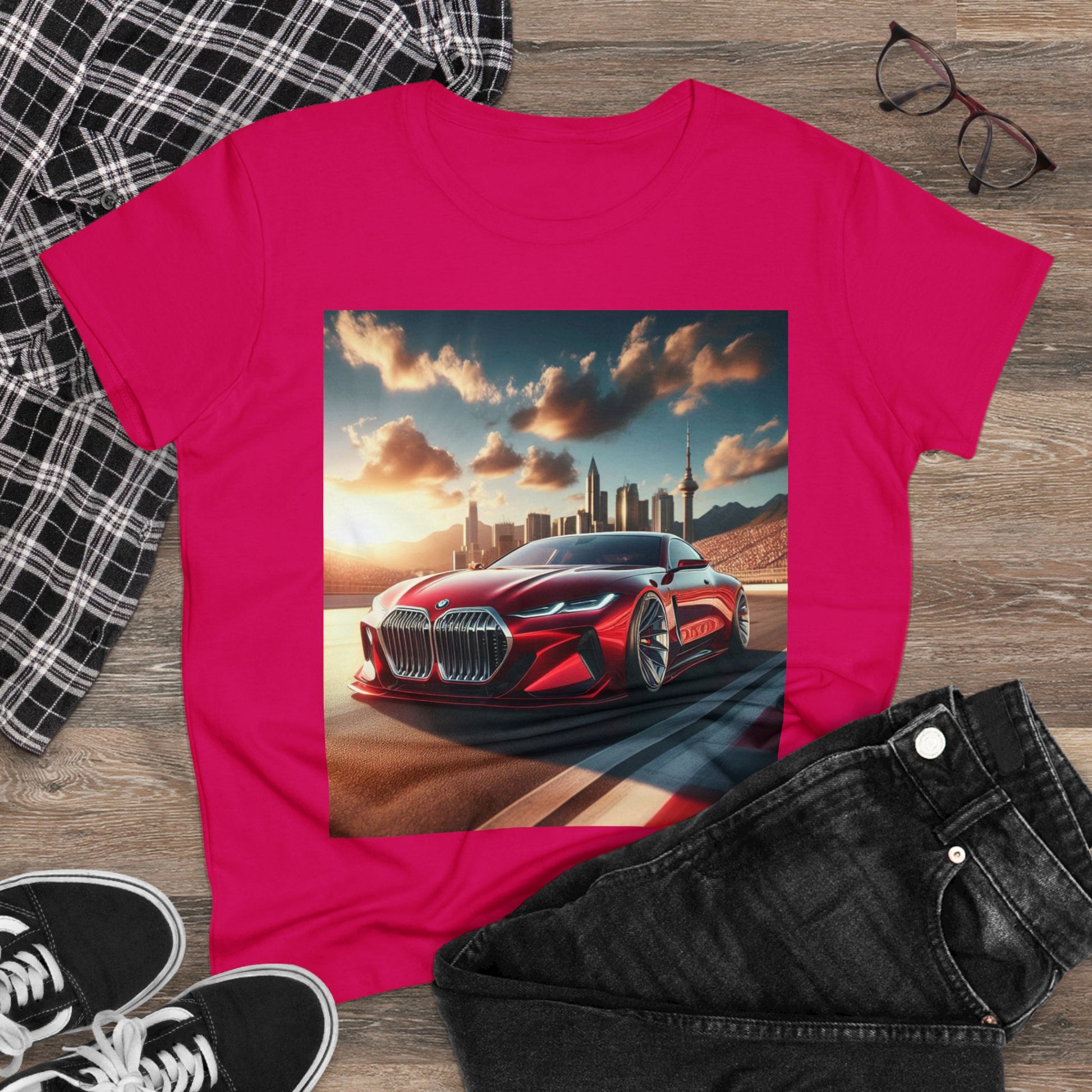 Red BMW T-Shirt T-Shirt Printify   