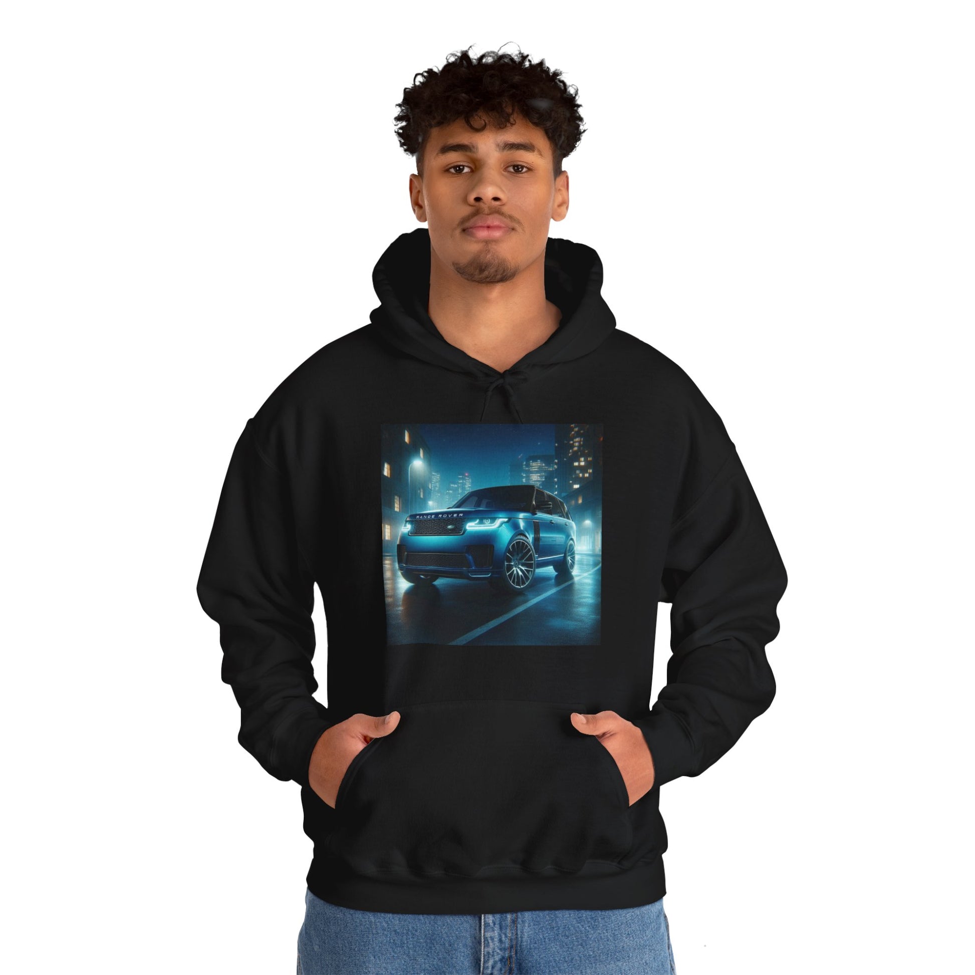 Blue Range Rover Hoodie Hoodie Printify   