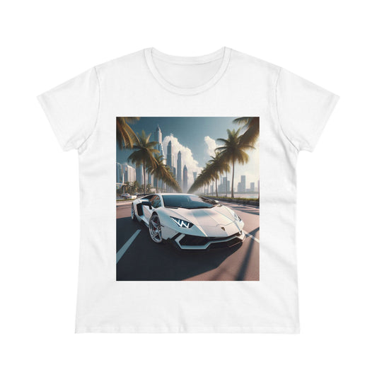 White Lamborghini T-Shirt T-Shirt Printify White S 