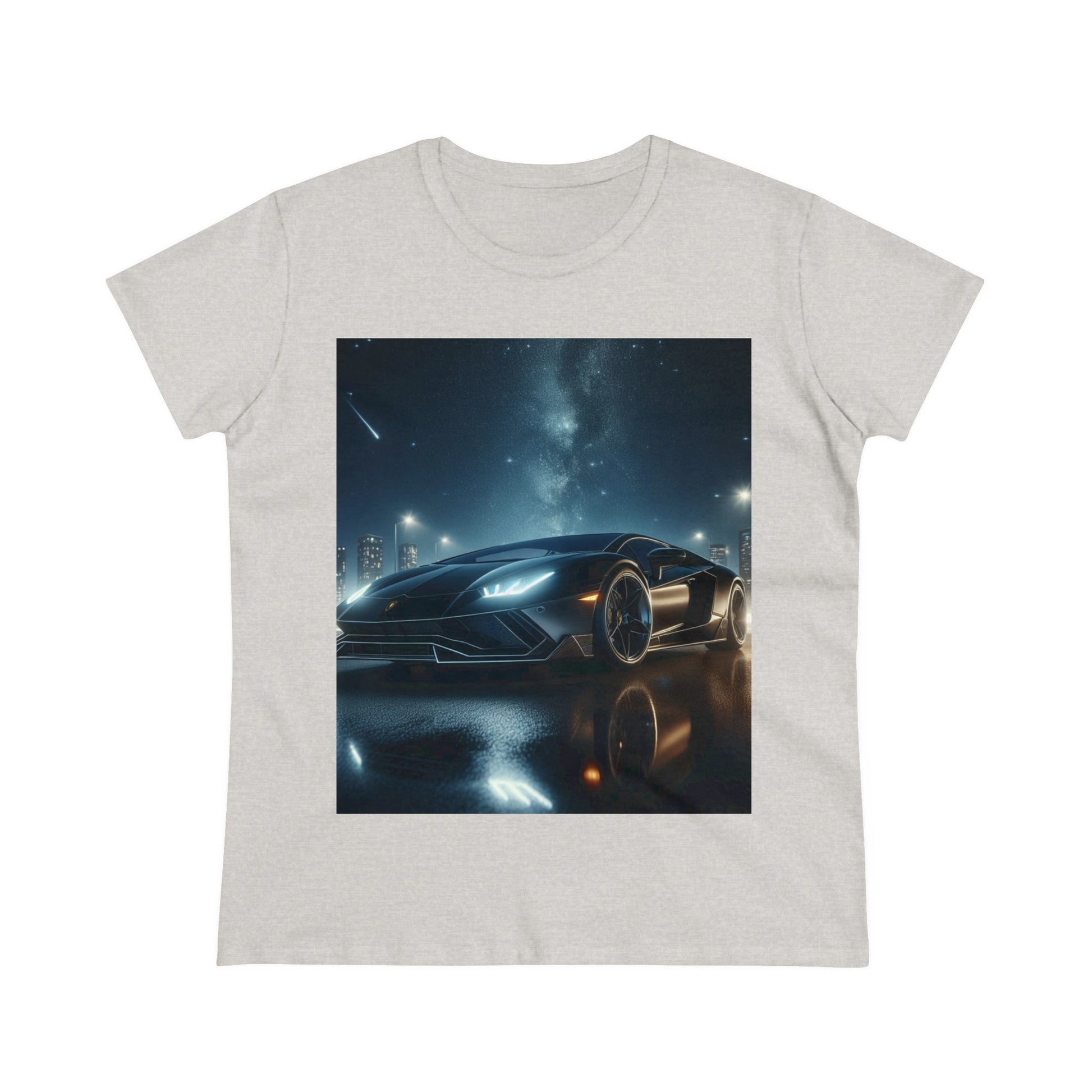 Black Lamborghini T-Shirt T-Shirt Printify Ash S 